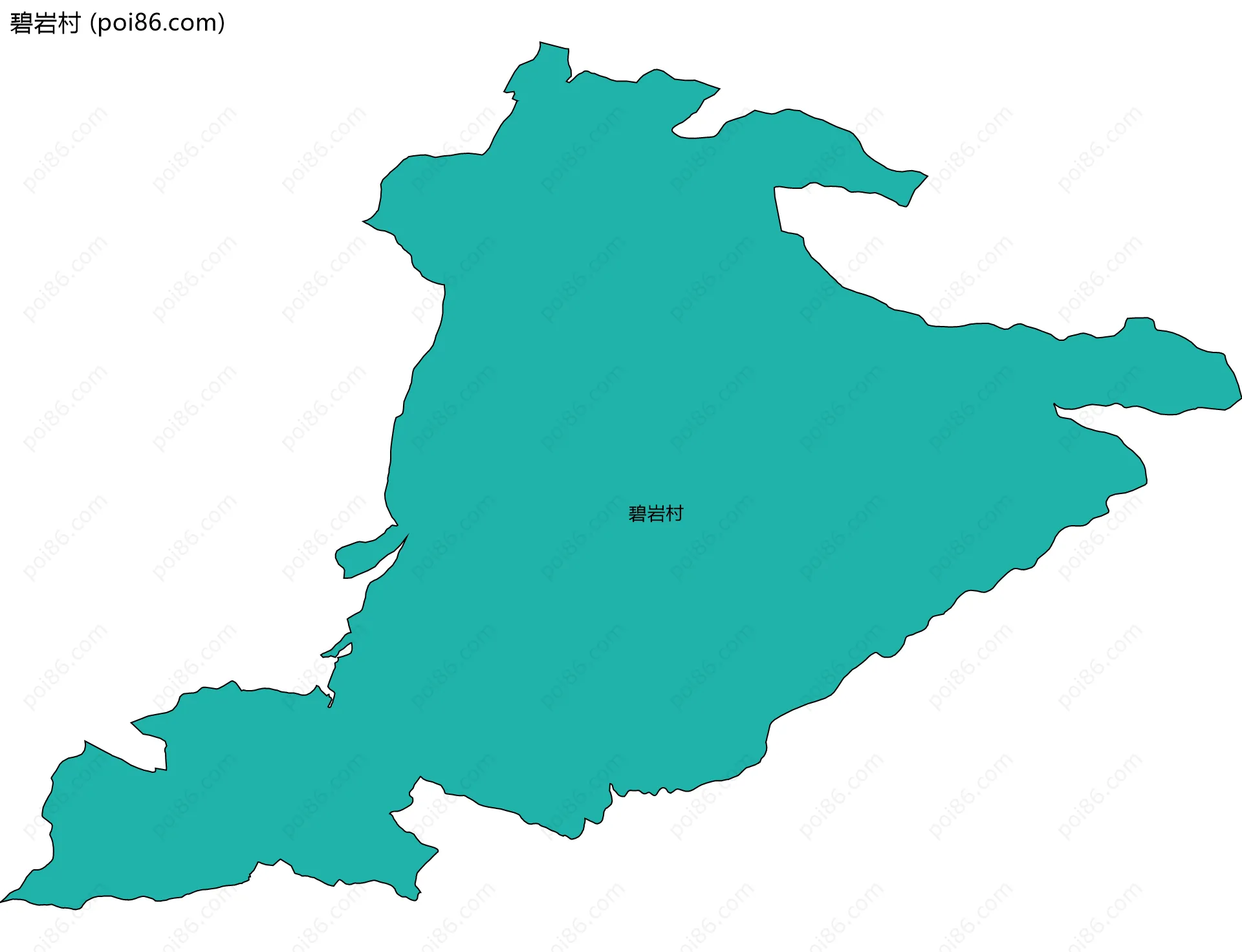碧岩村边界地图