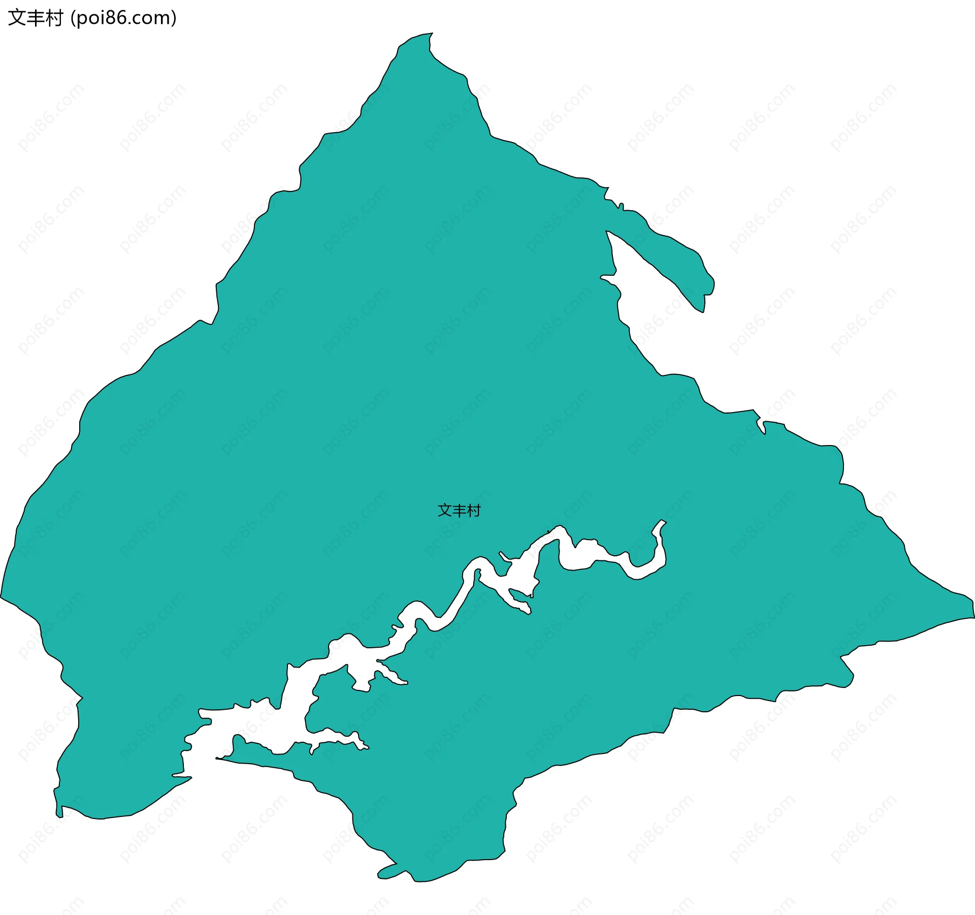 文丰村边界地图