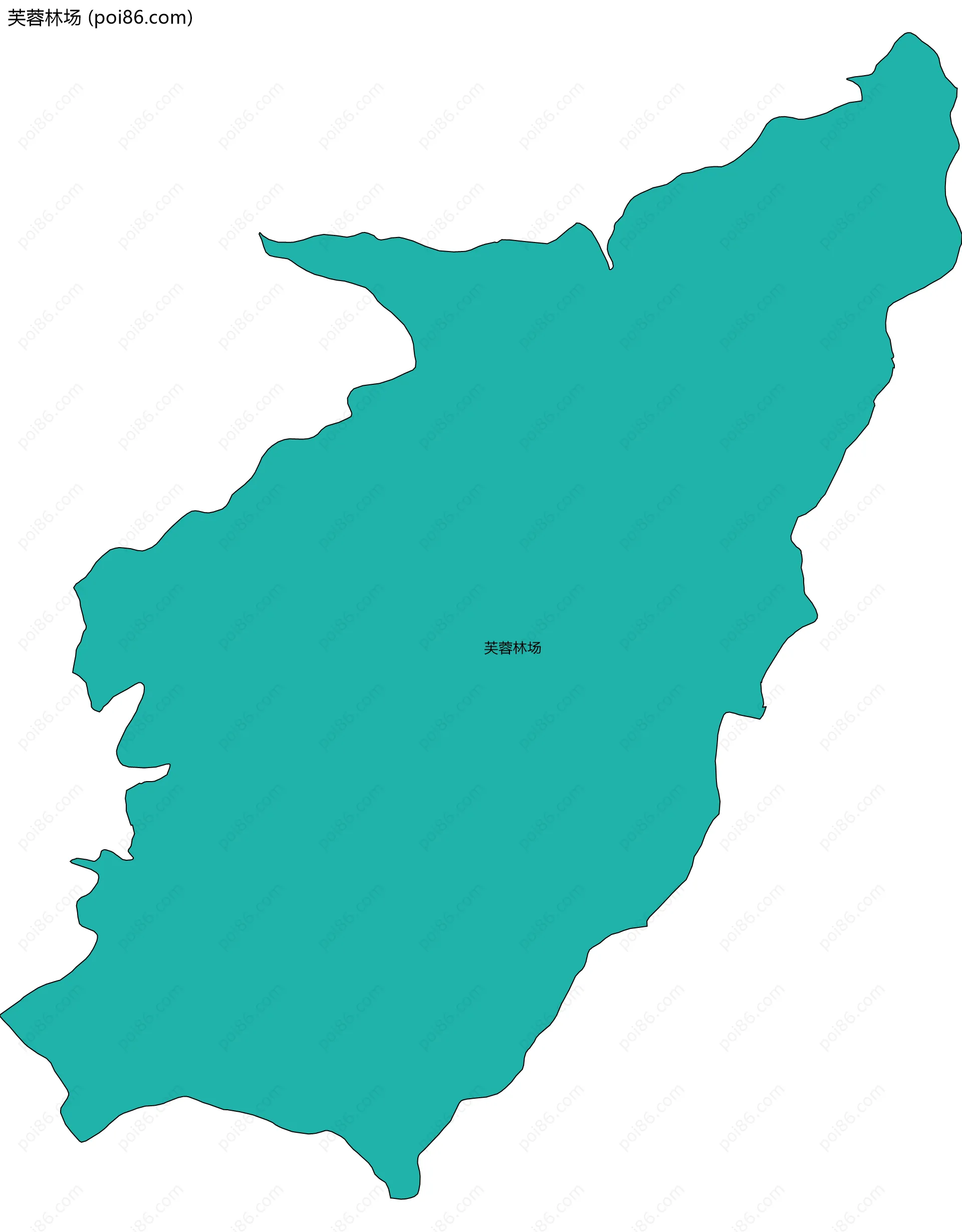 芙蓉林场边界地图