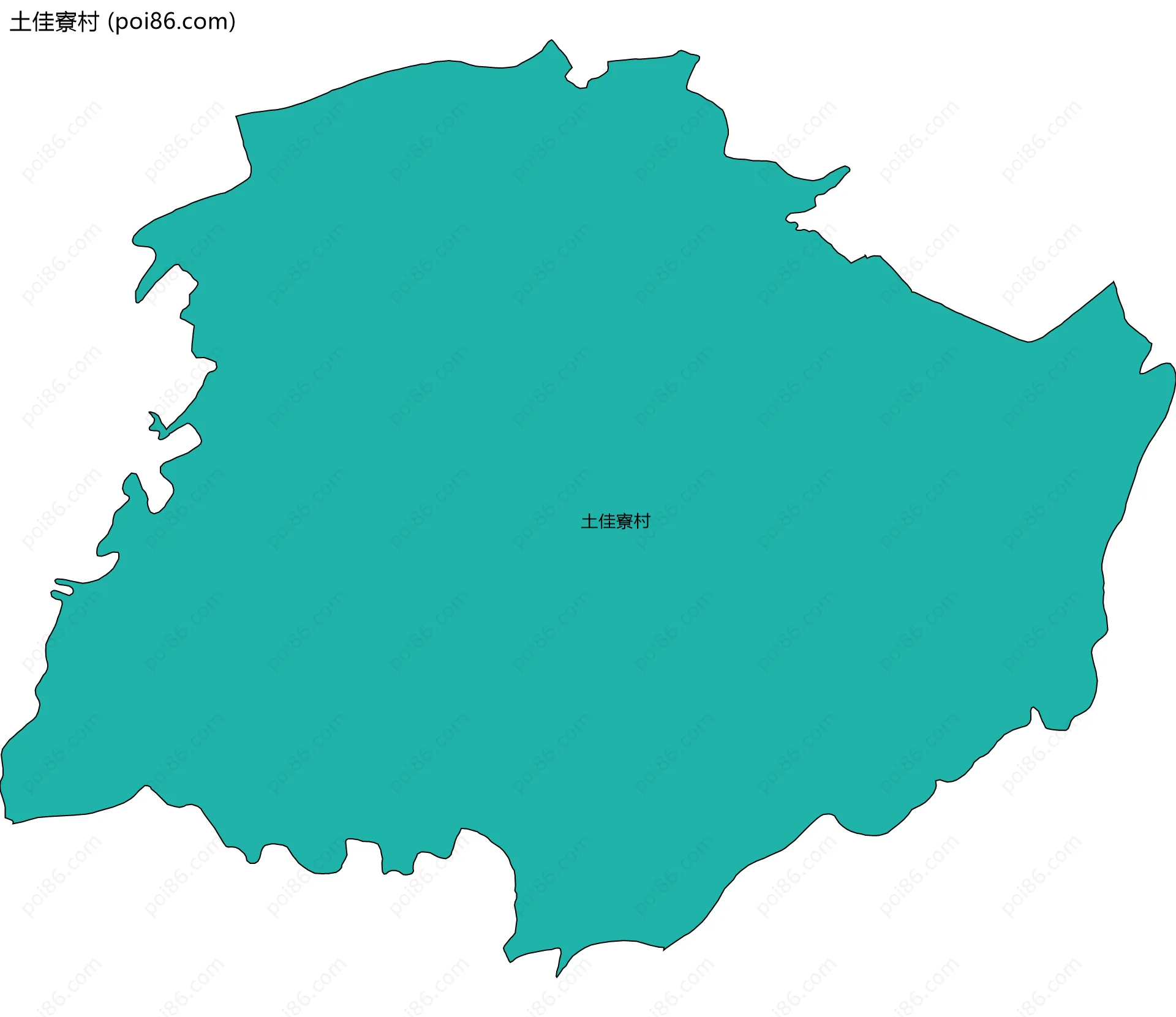 土佳寮村边界地图