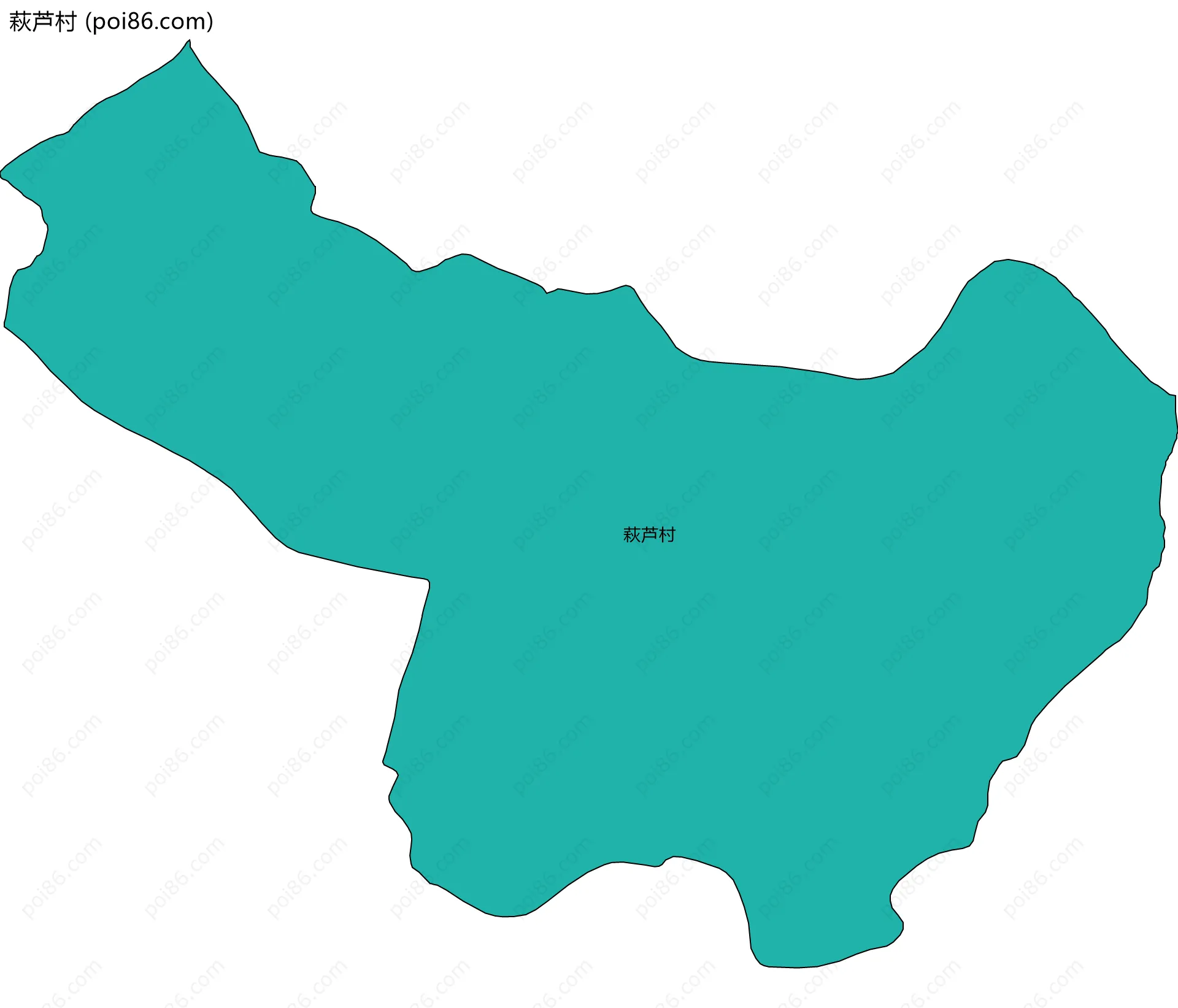 萩芦村边界地图