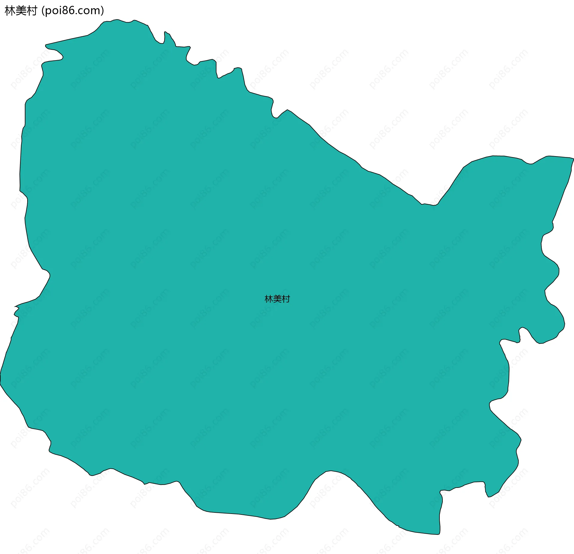 林美村边界地图