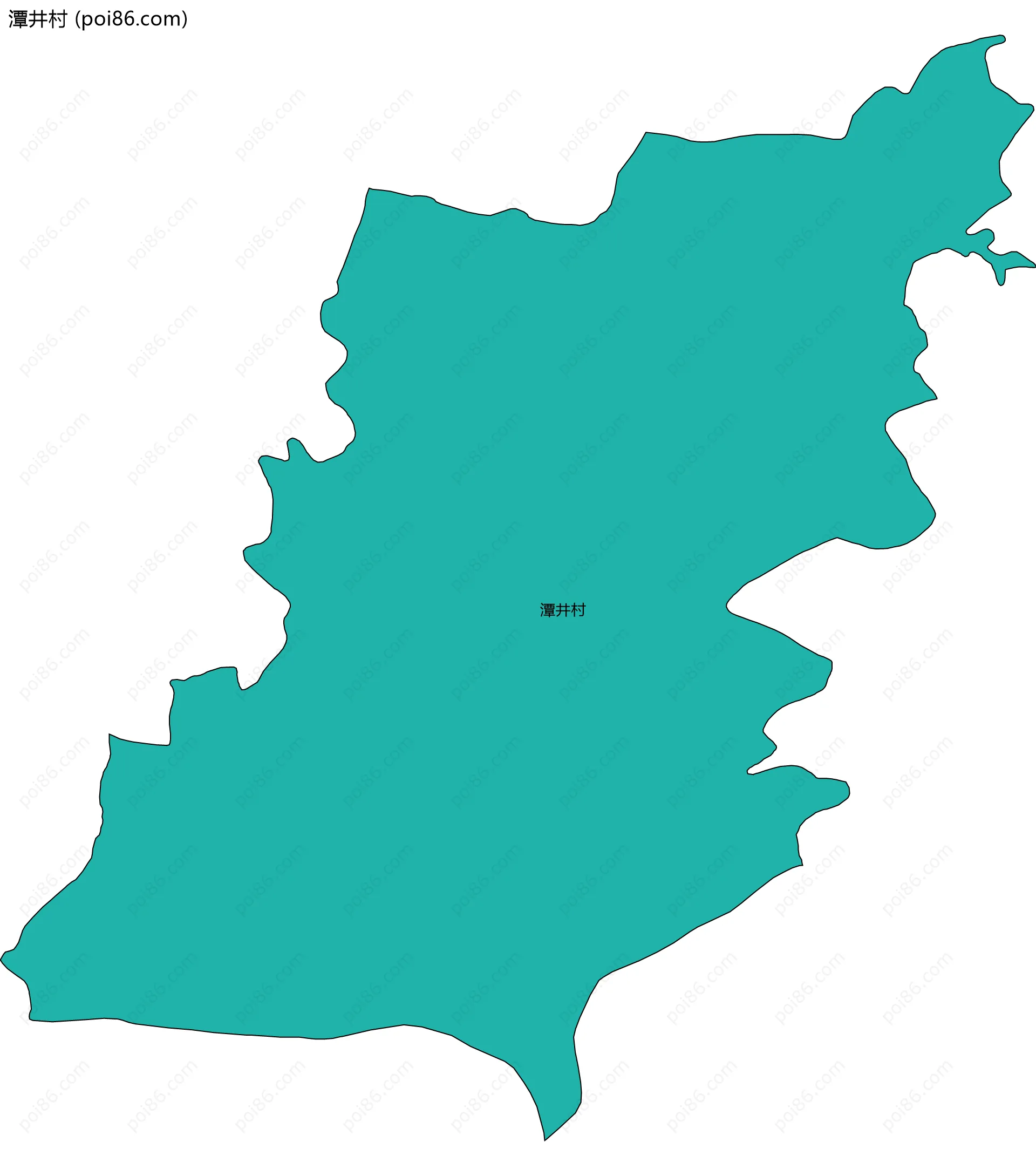 潭井村边界地图