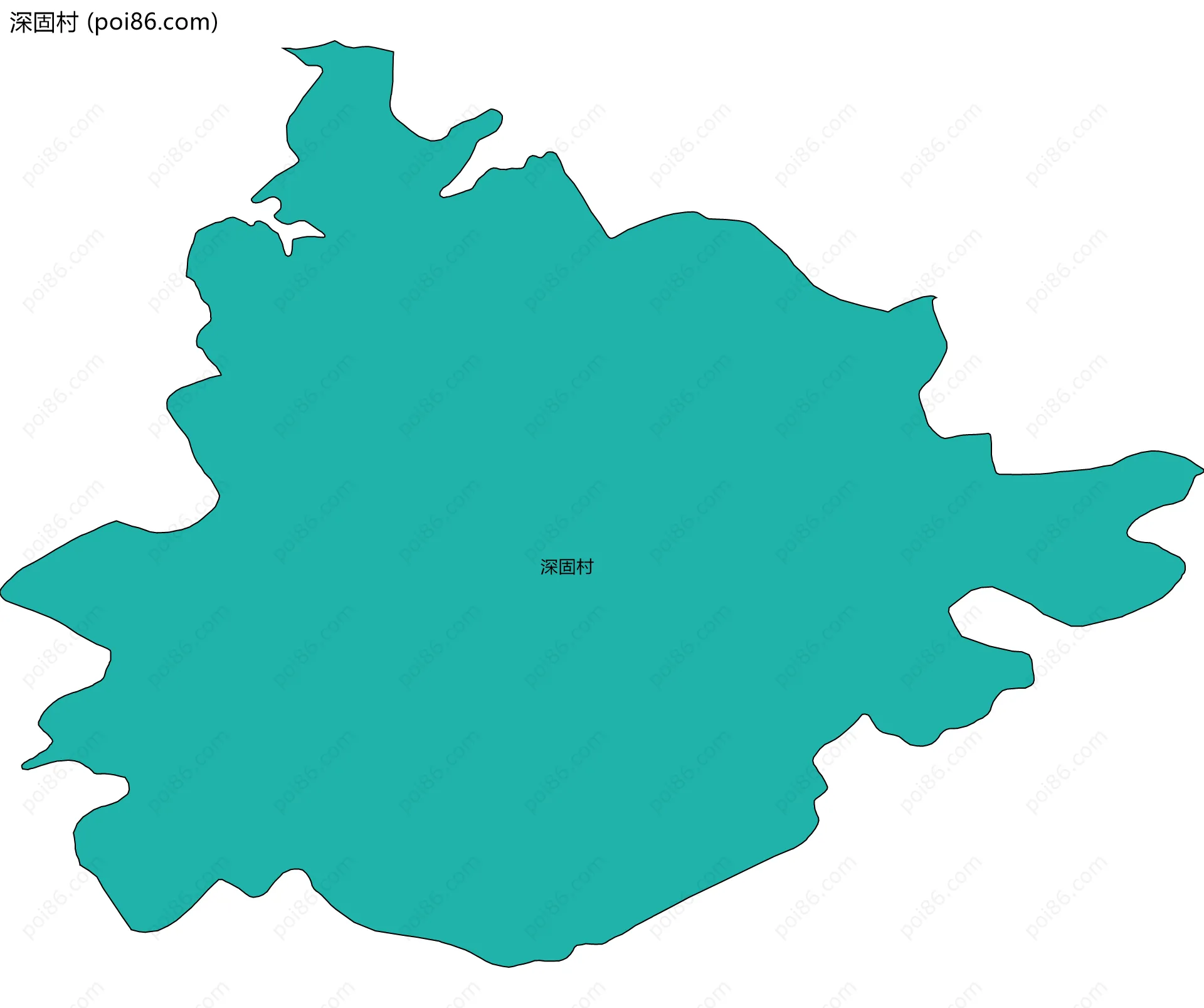 深固村边界地图