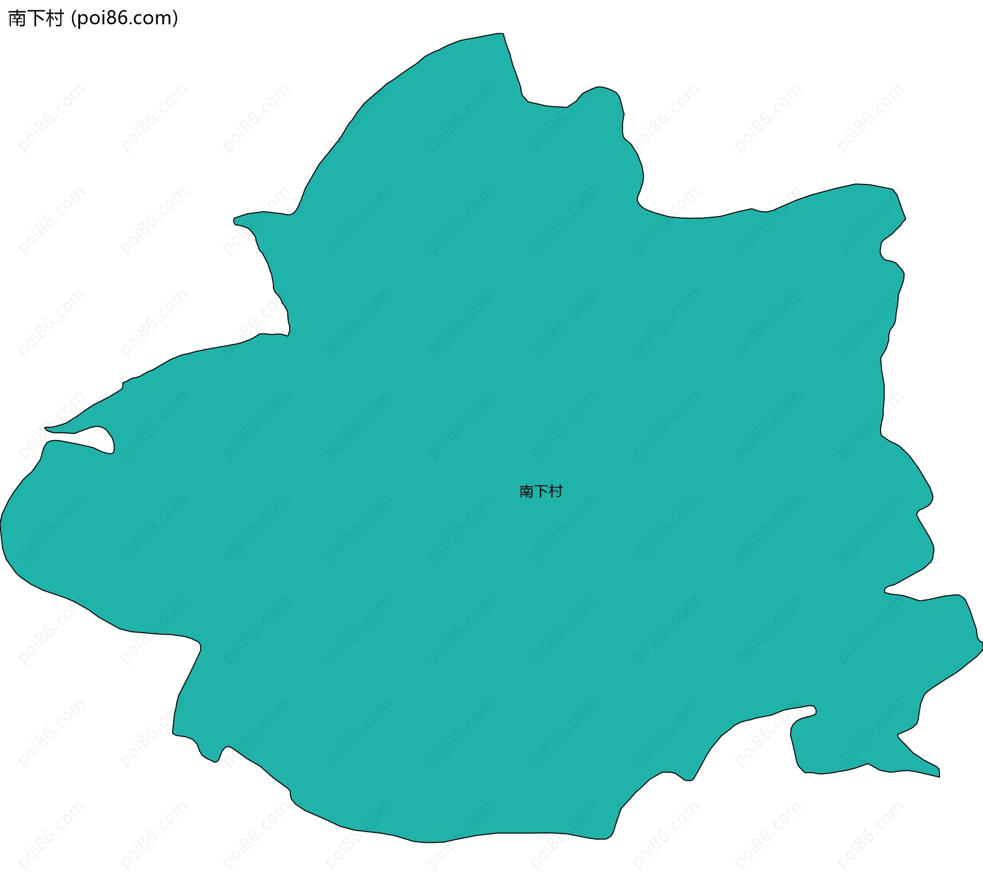 南下村边界地图