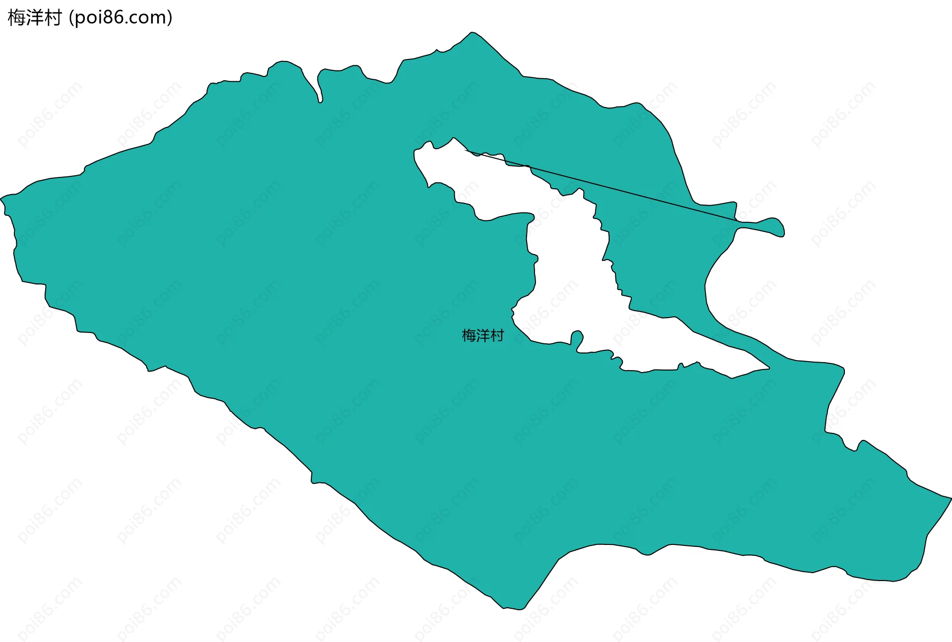 梅洋村边界地图