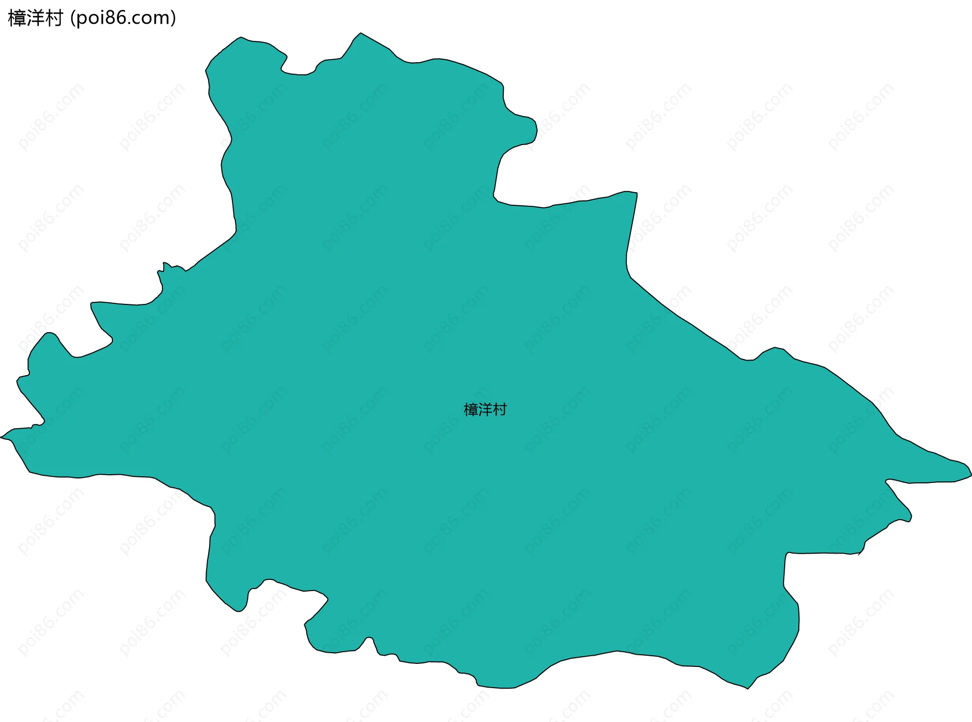 樟洋村边界地图