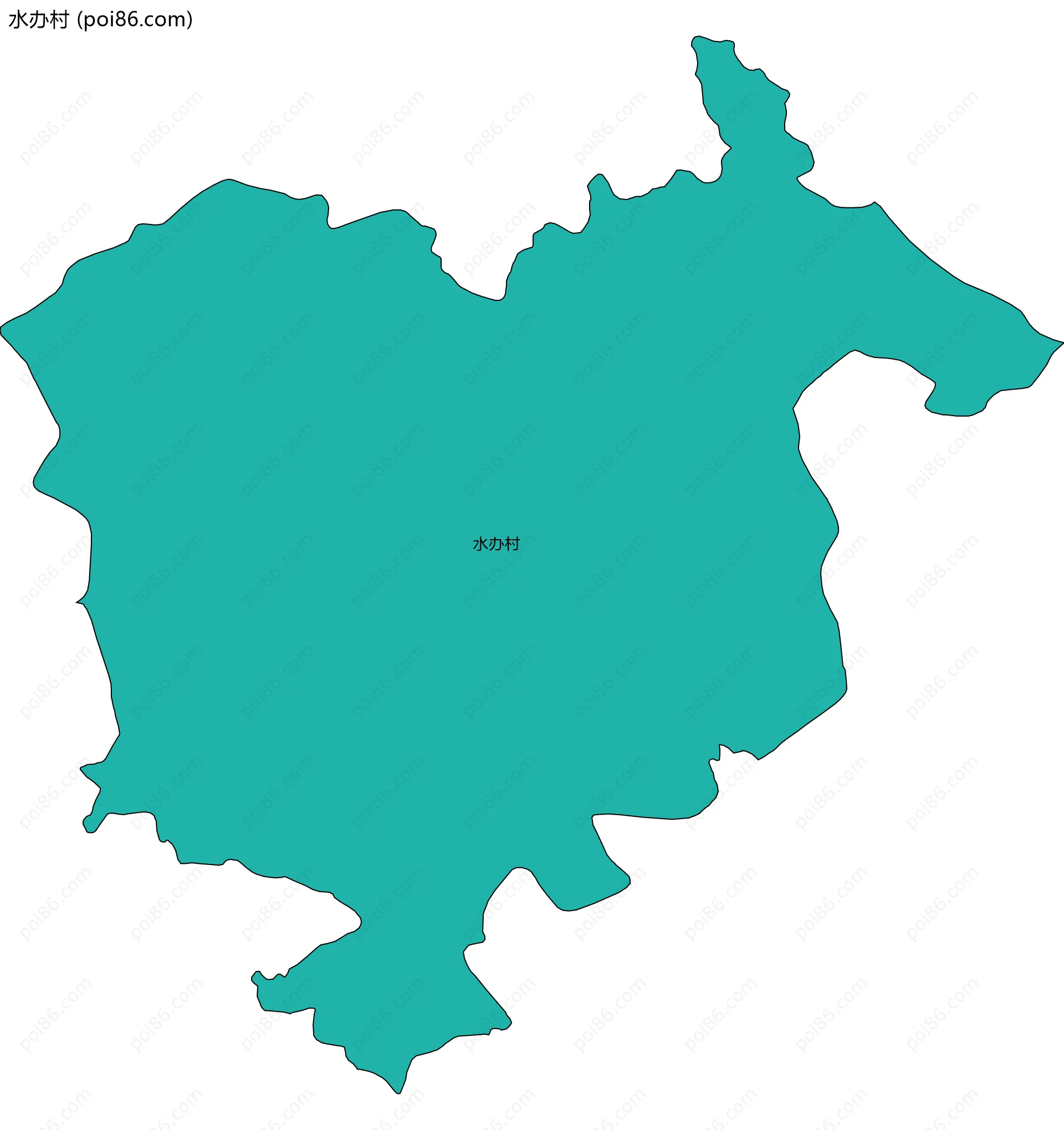 水办村边界地图