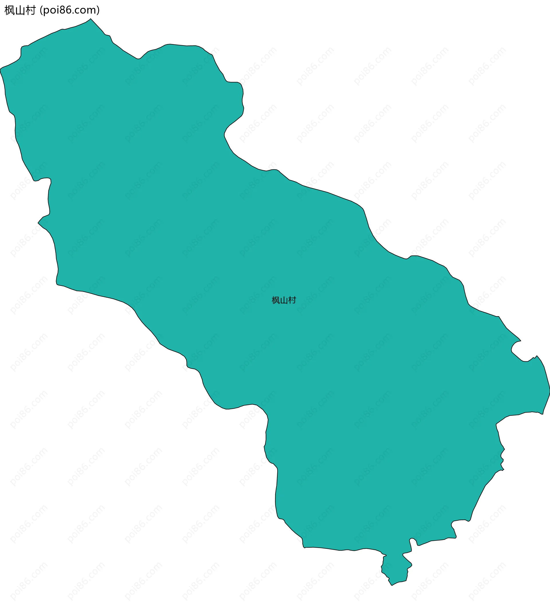 枫山村边界地图