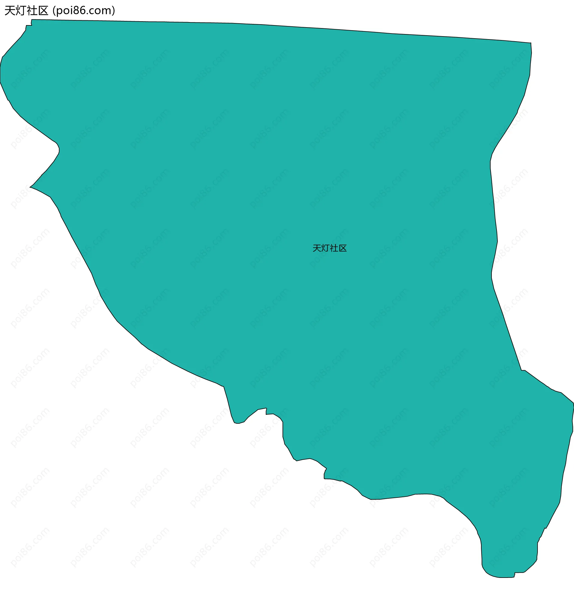 天灯社区边界地图