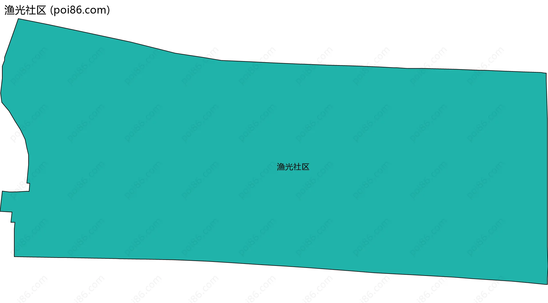 渔光社区边界地图