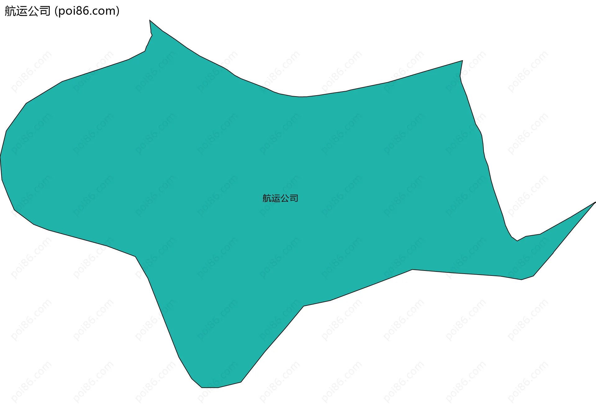 航运公司边界地图