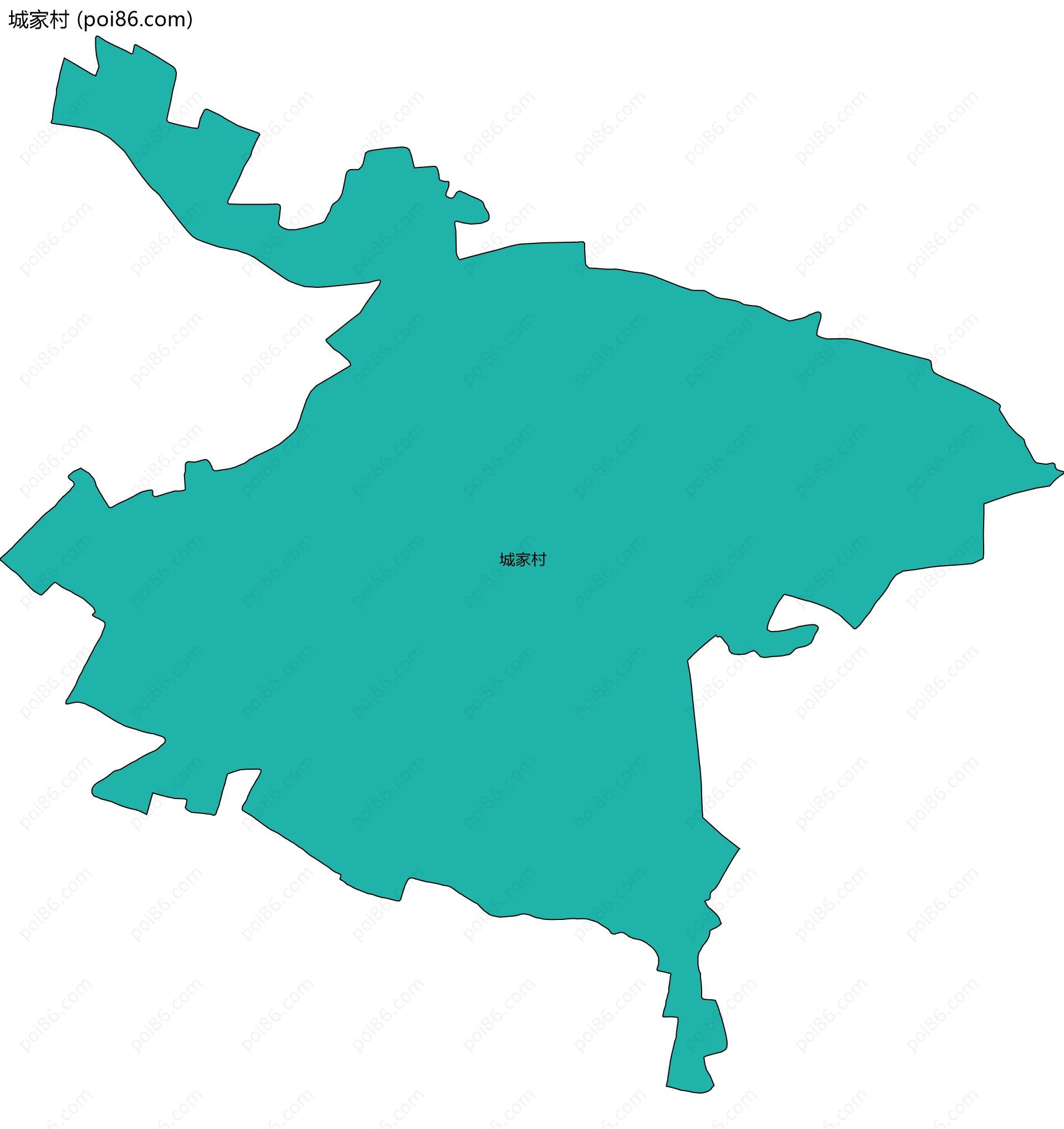 城家村边界地图