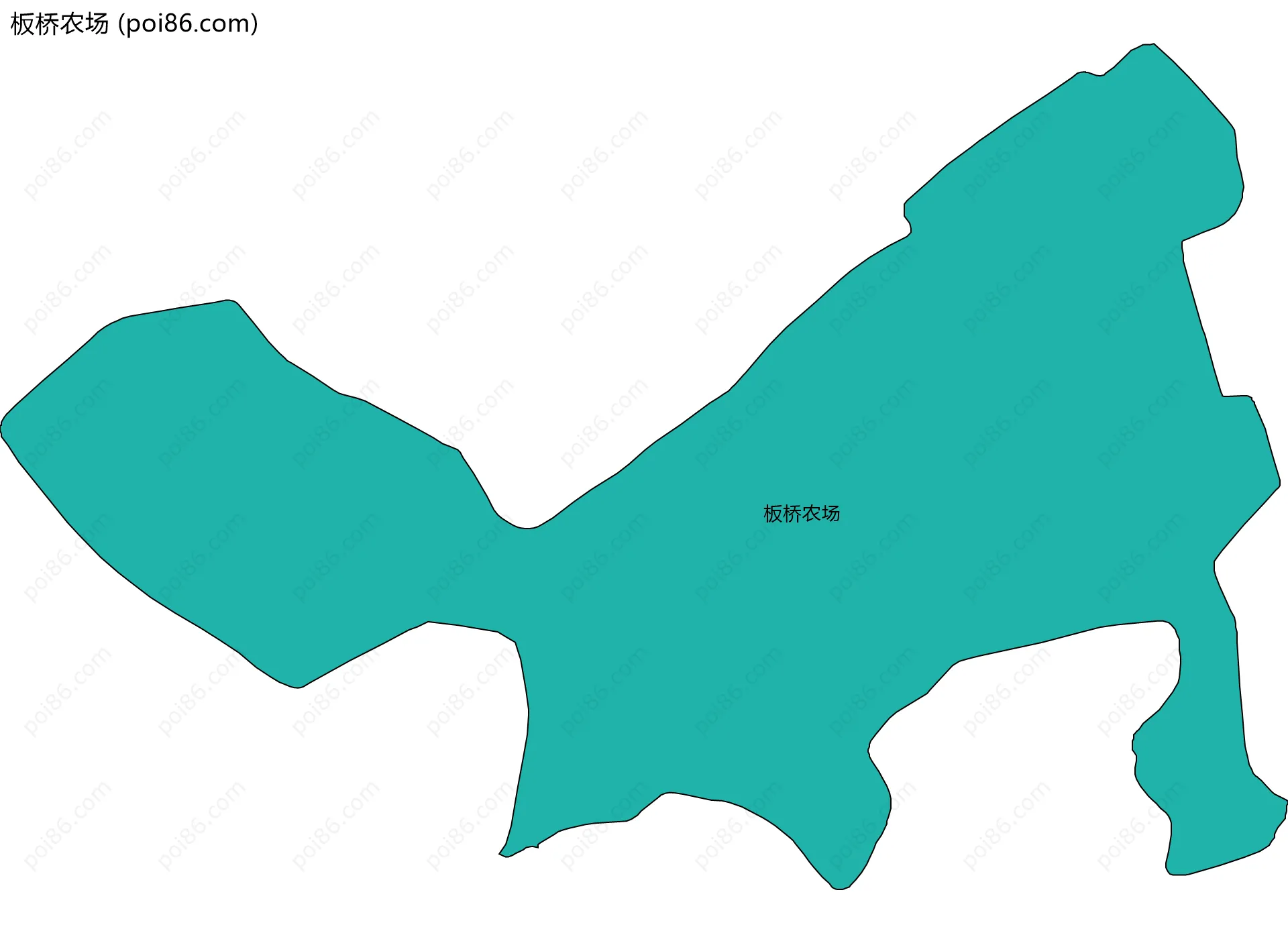 板桥农场边界地图