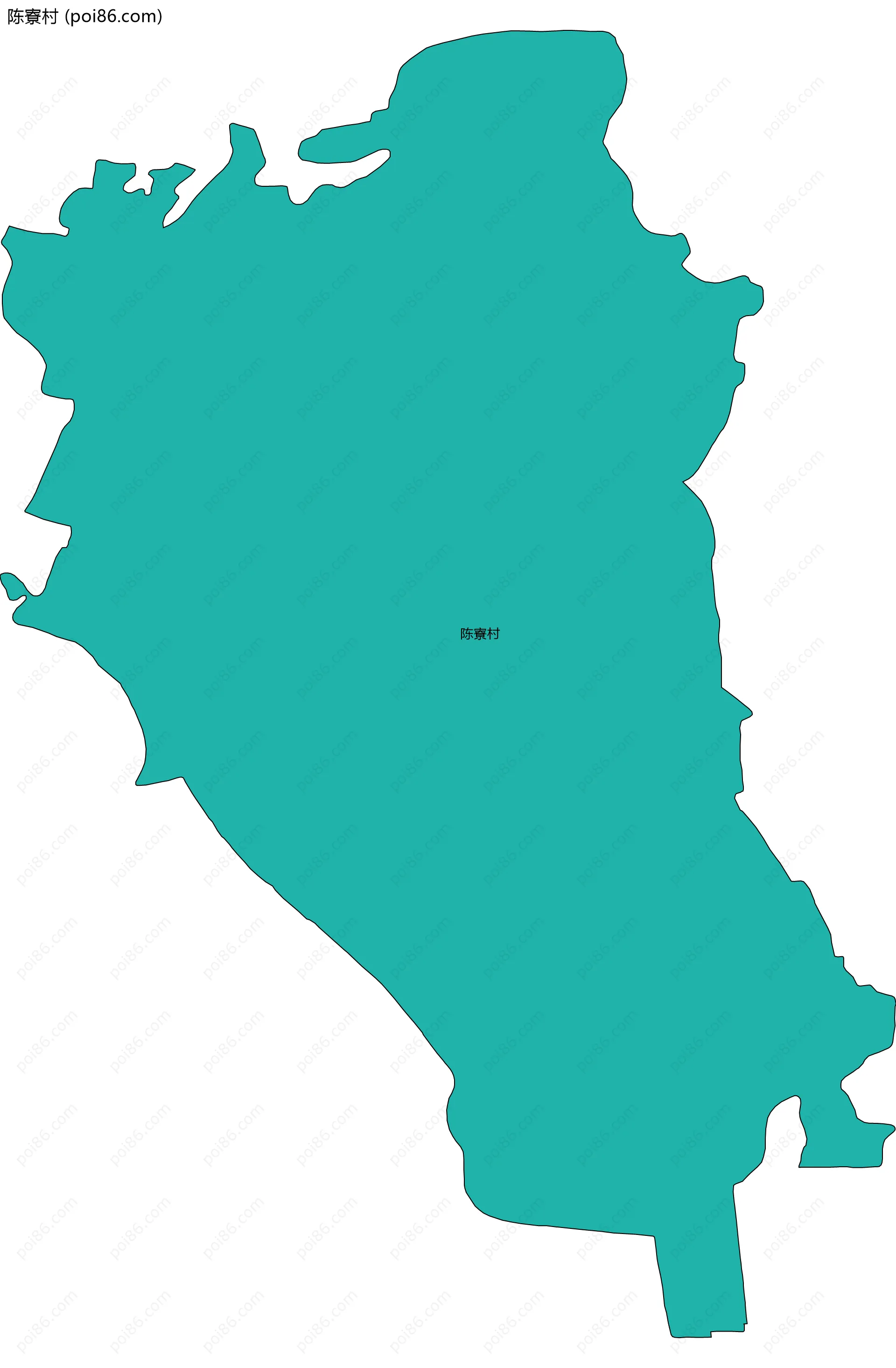 陈寮村边界地图