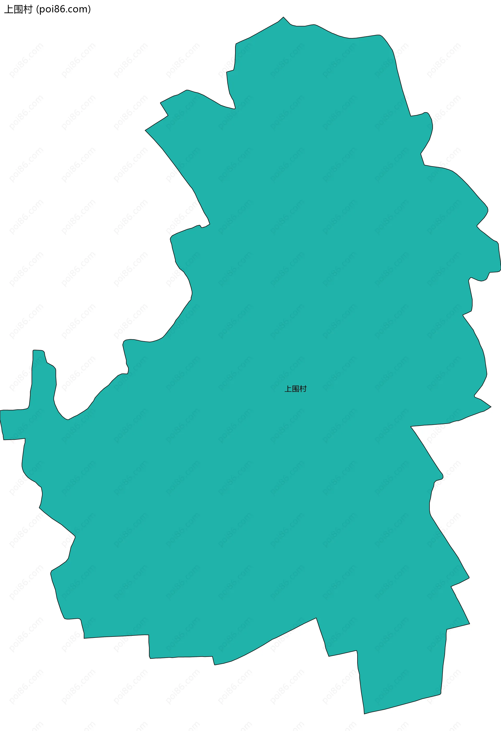 上围村边界地图