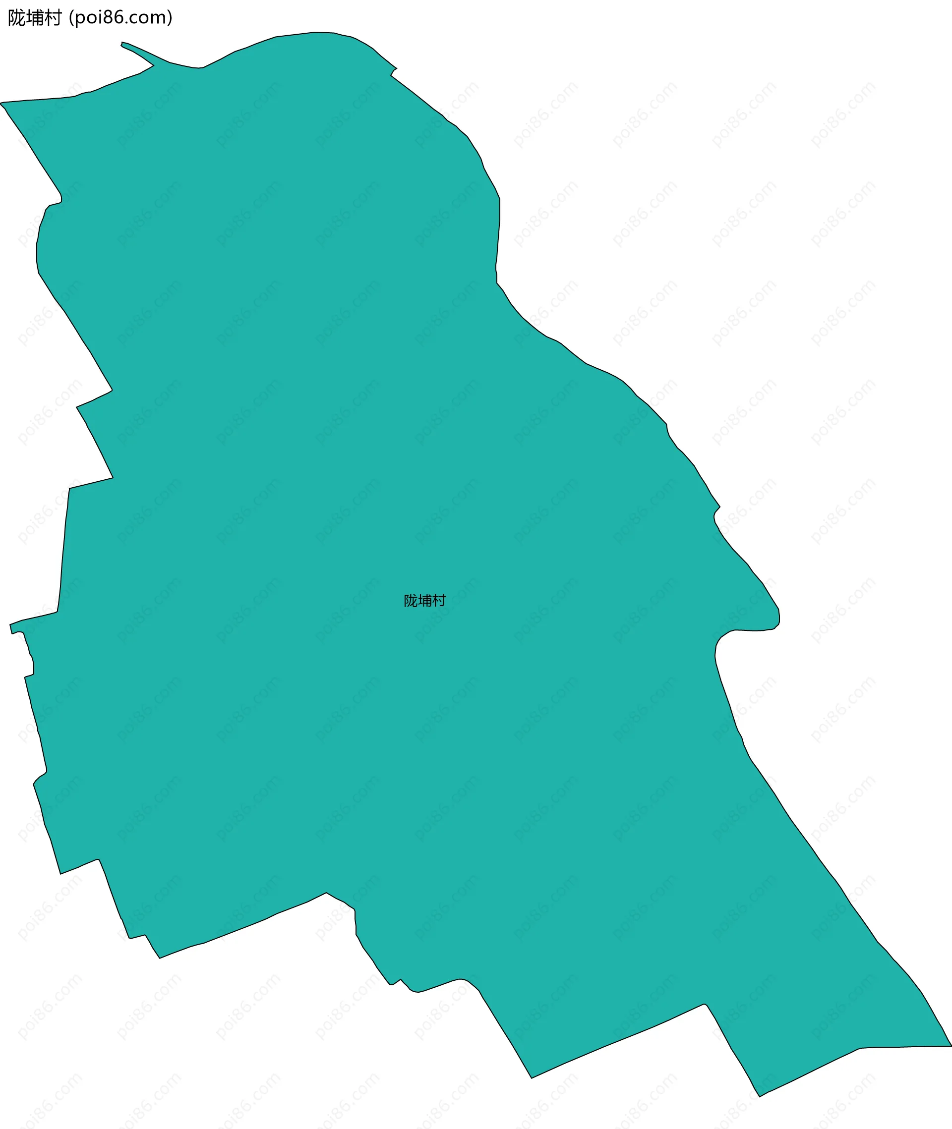 陇埔村边界地图