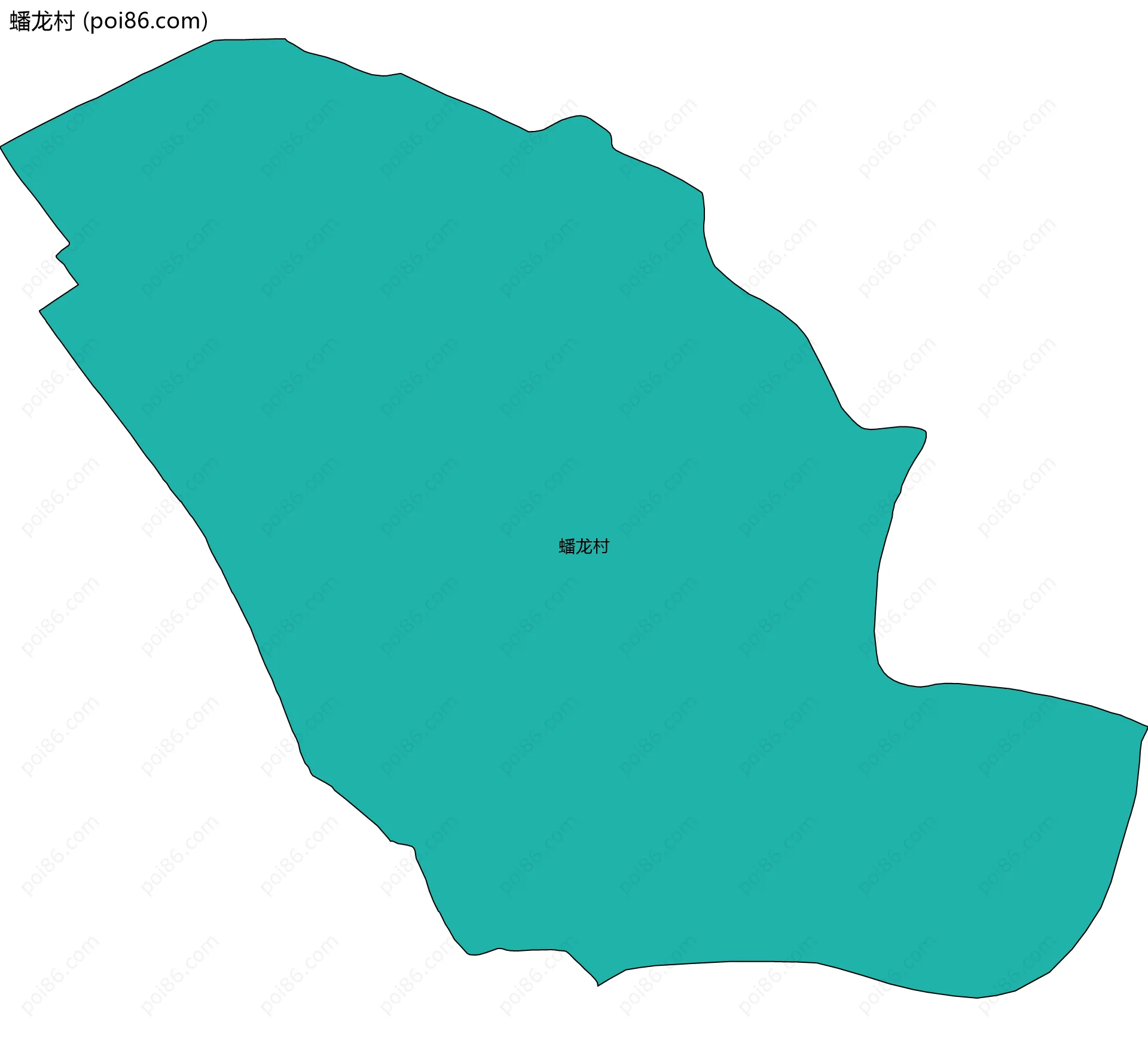 蟠龙村边界地图