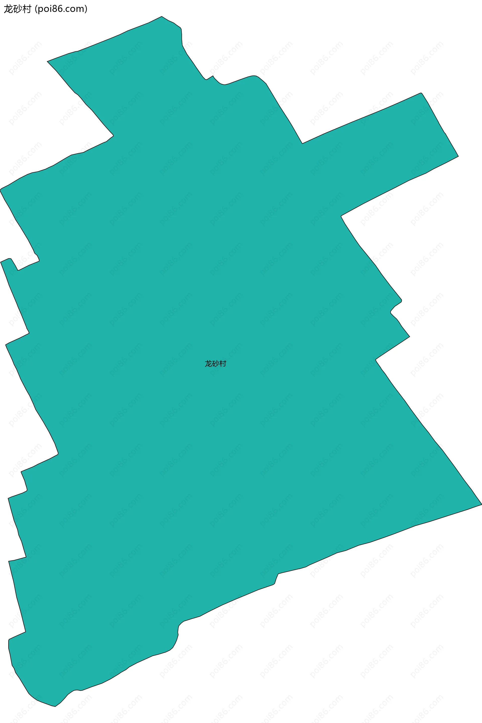 龙砂村边界地图