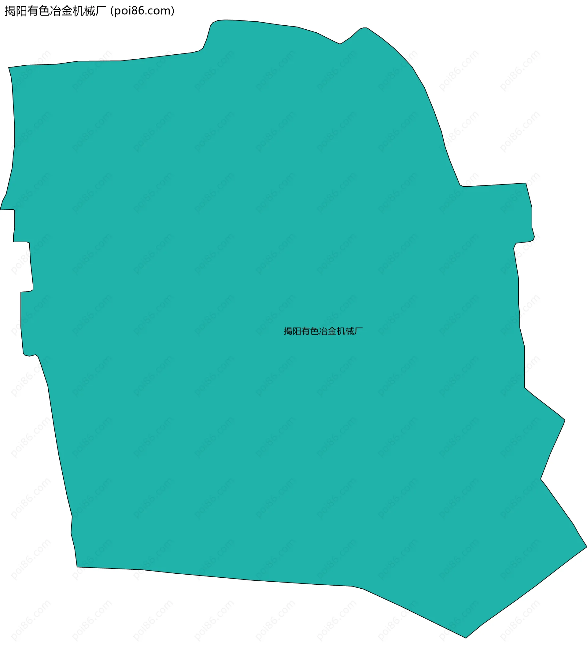 揭阳有色冶金机械厂边界地图