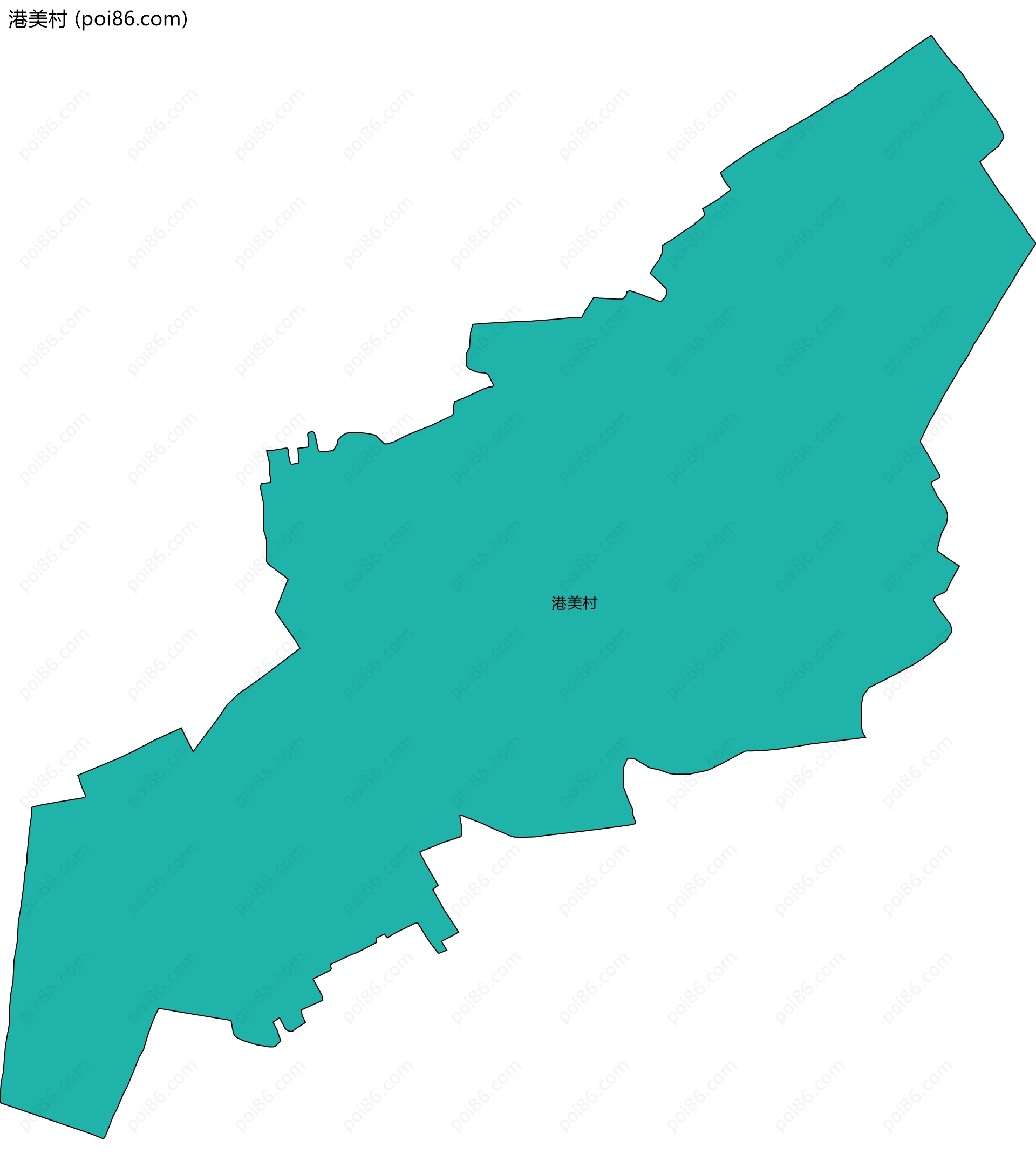 港美村边界地图