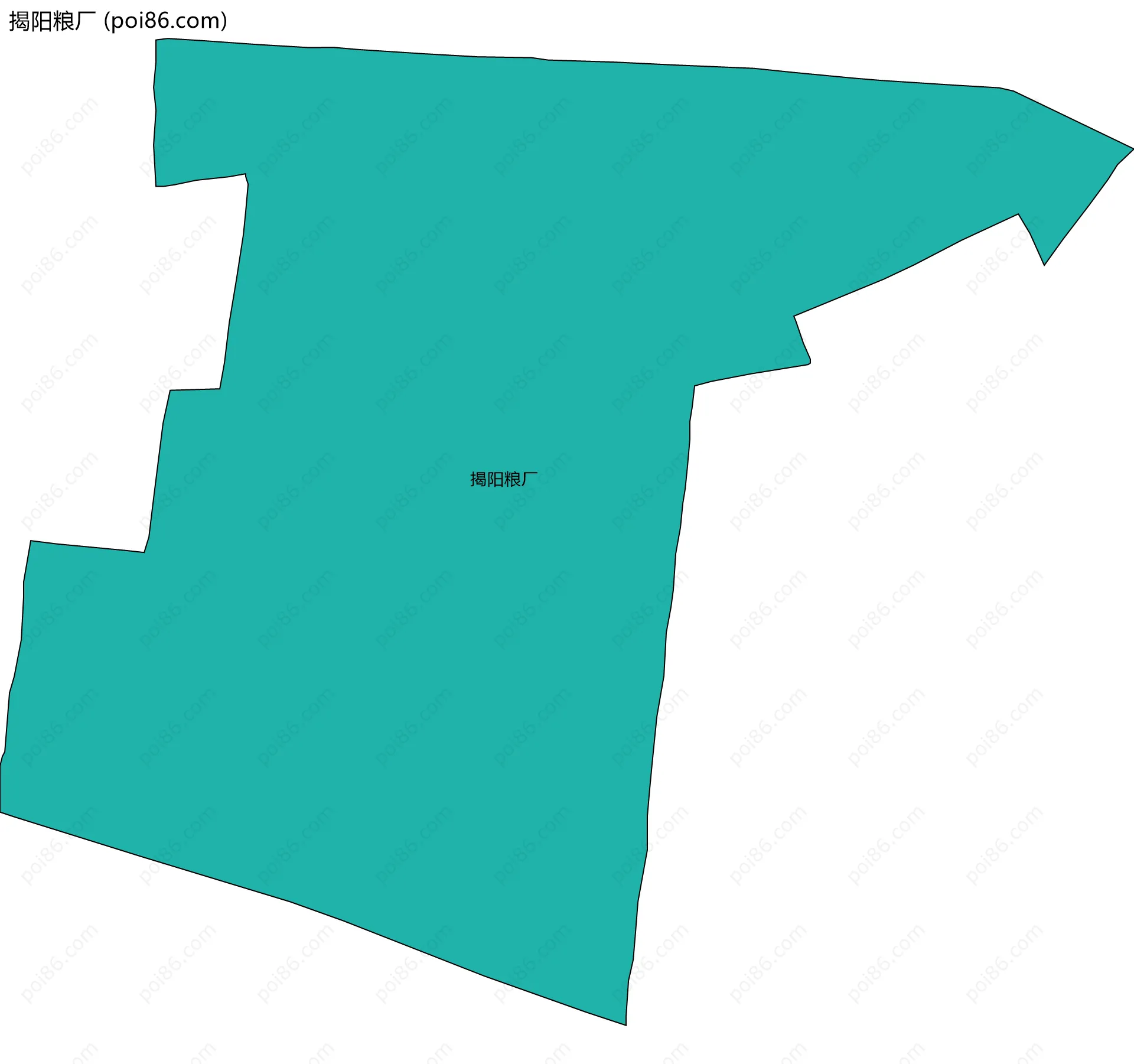 揭阳粮厂边界地图