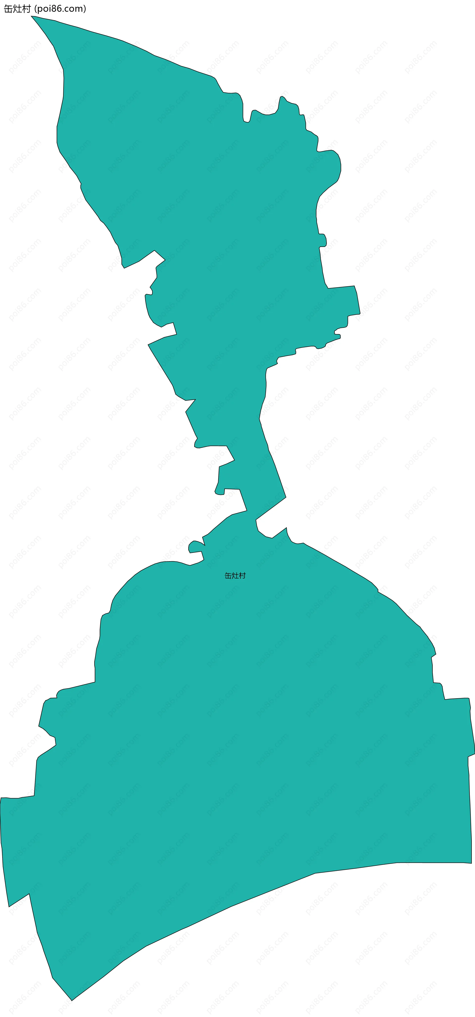 缶灶村边界地图