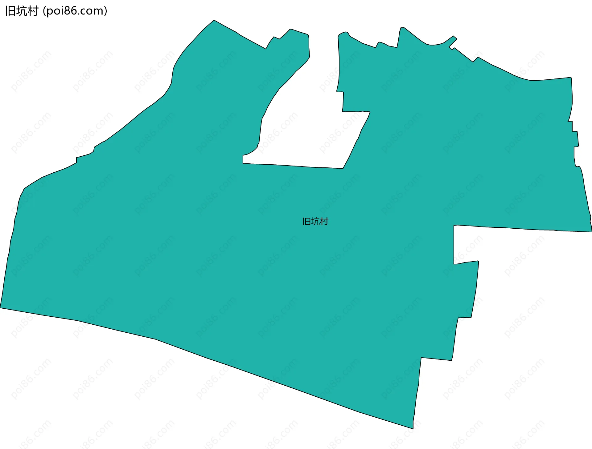 旧坑村边界地图