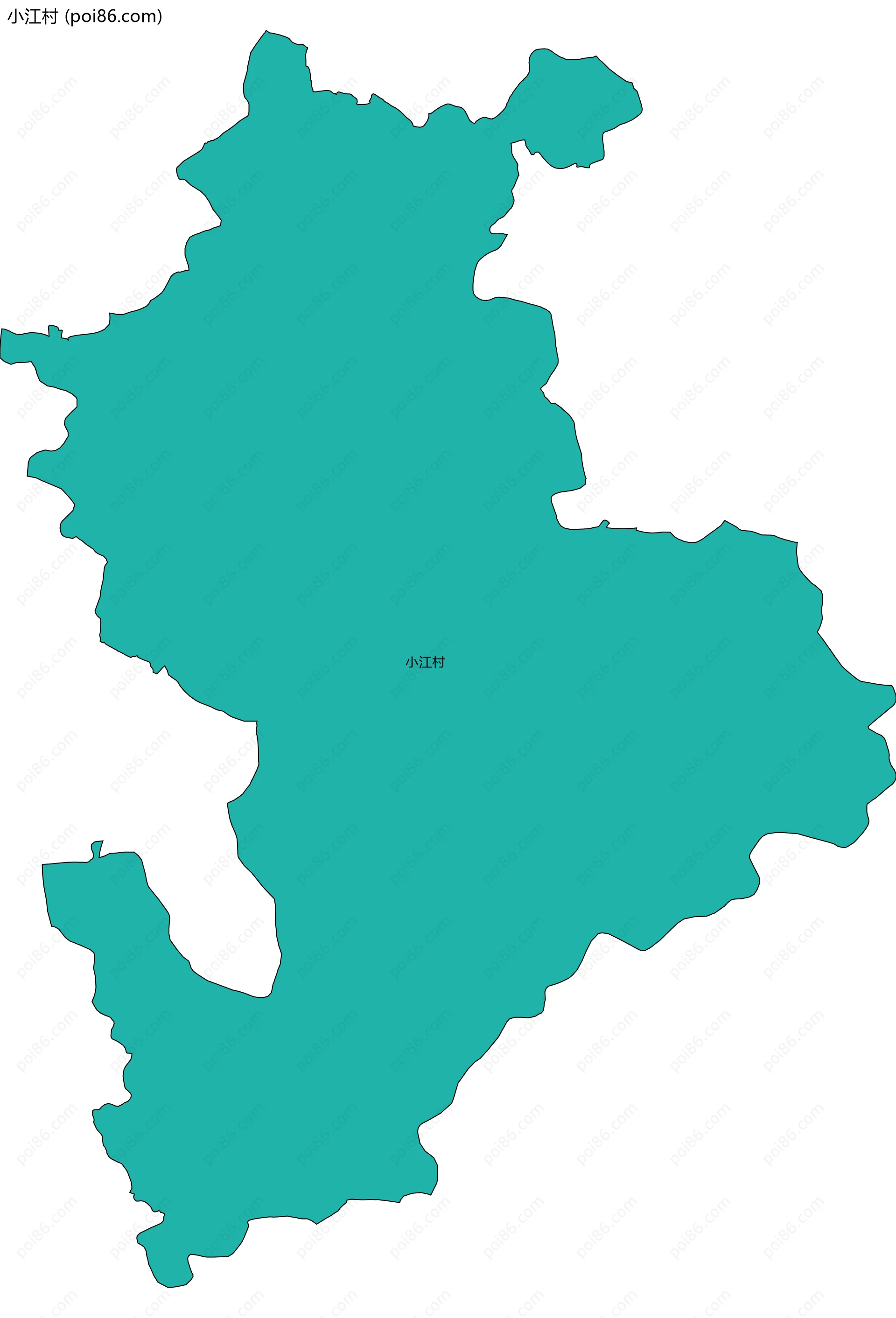 小江村边界地图