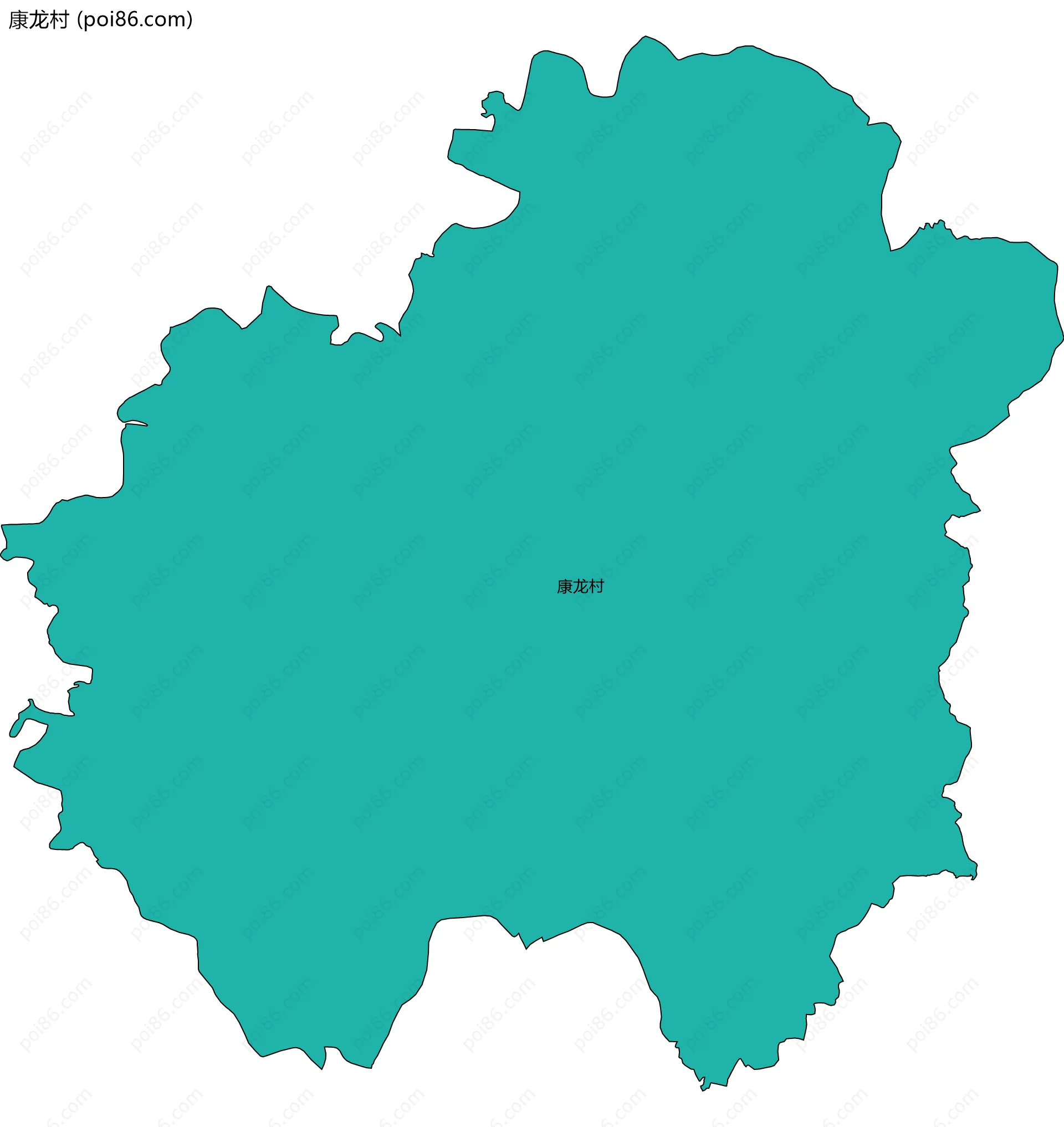康龙村边界地图