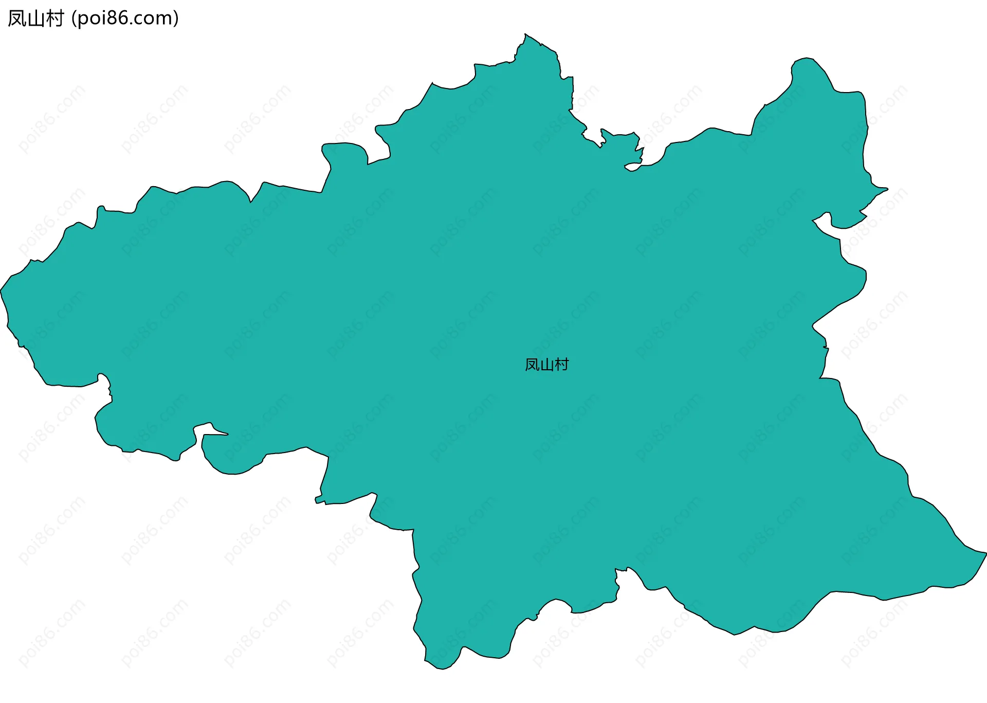 凤山村边界地图