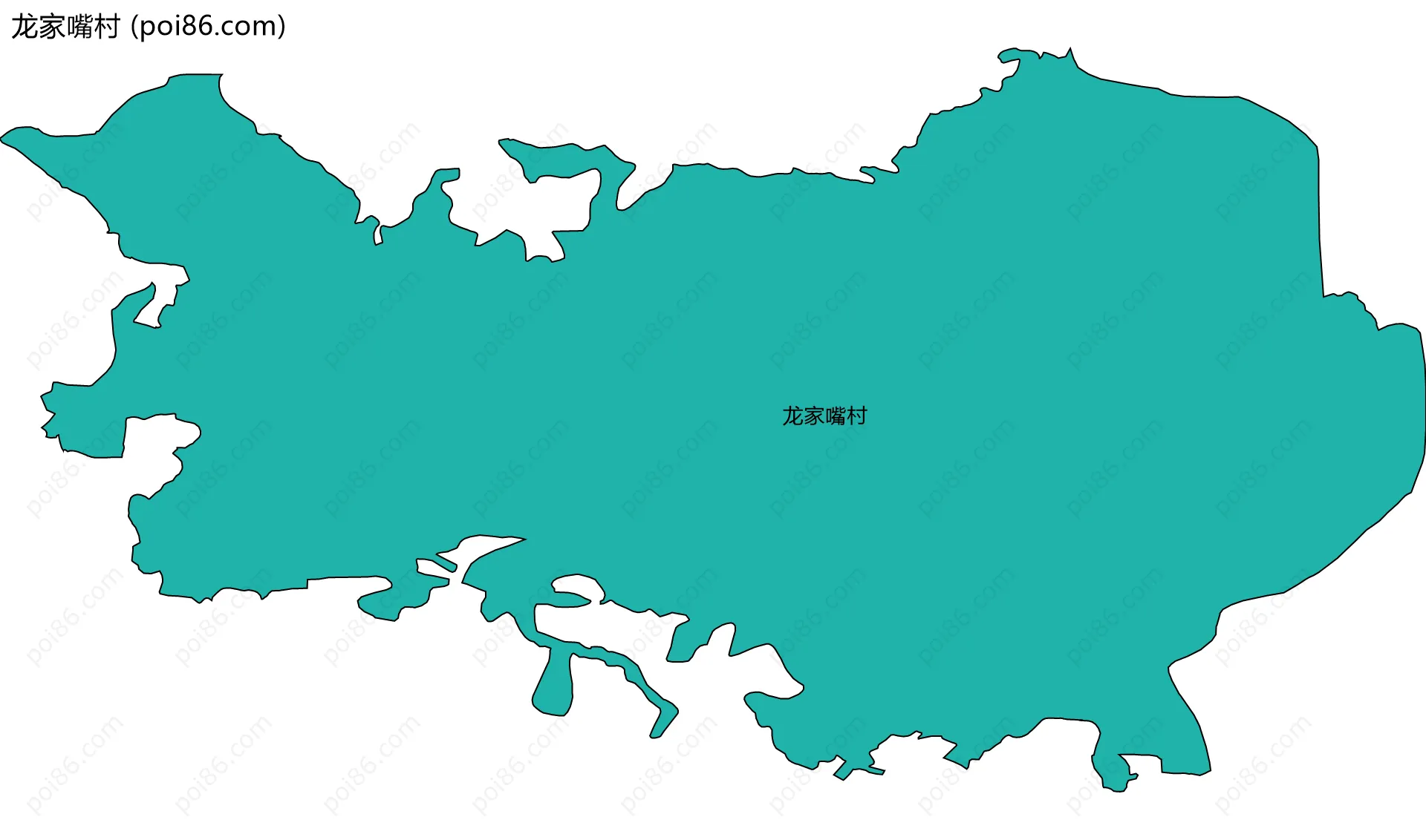 龙家嘴村边界地图