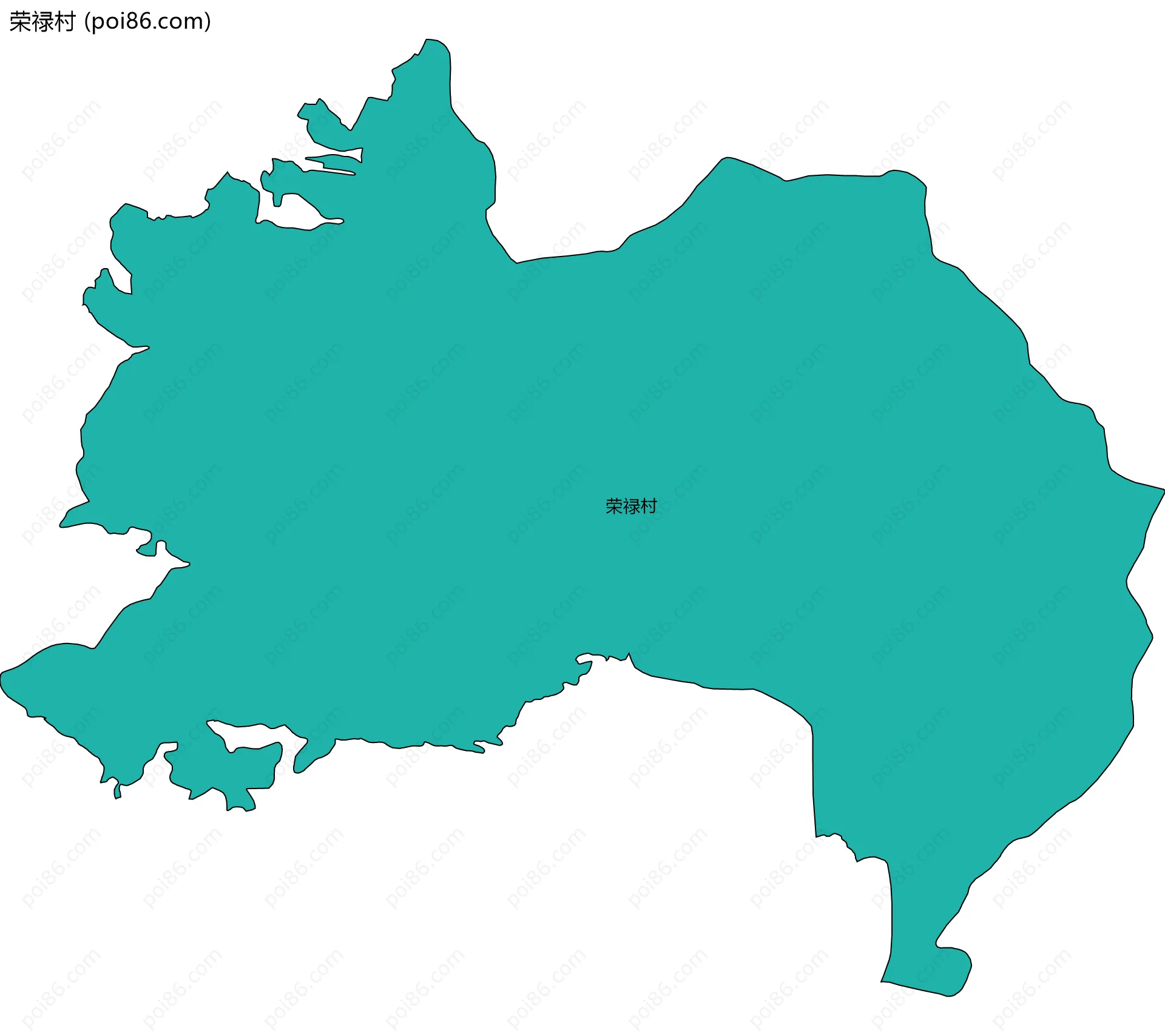 荣禄村边界地图