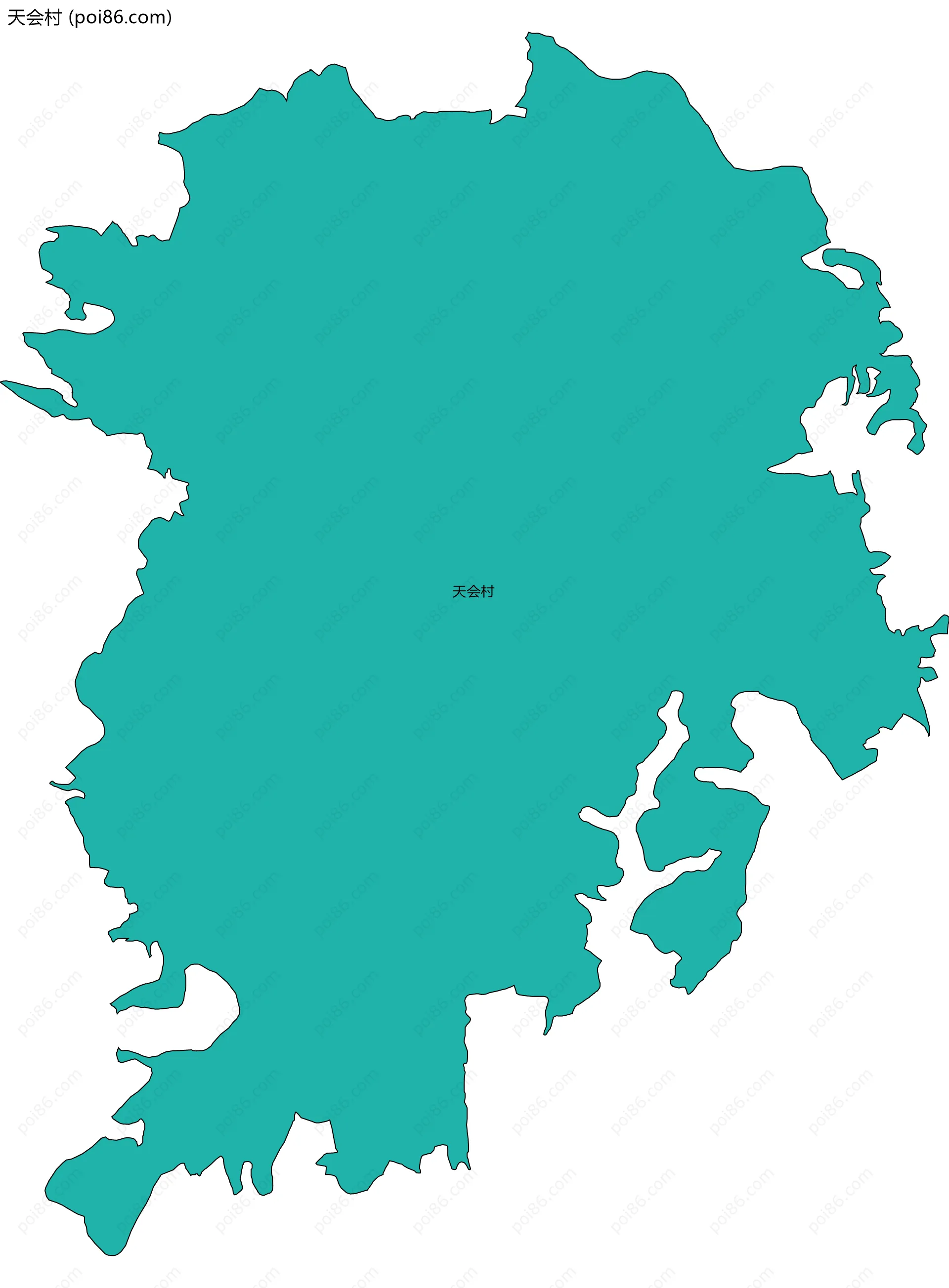 天会村边界地图