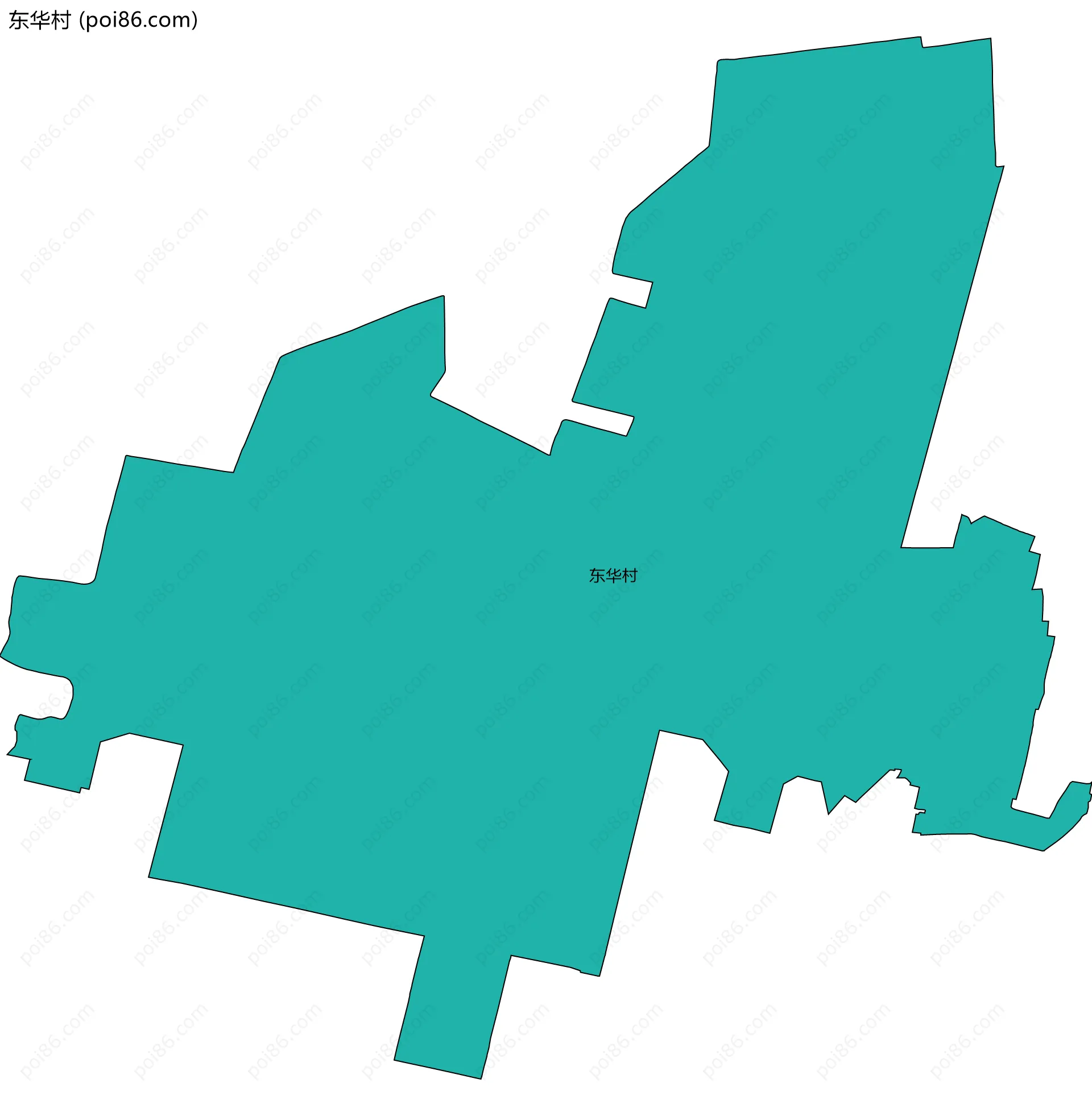 东华村边界地图