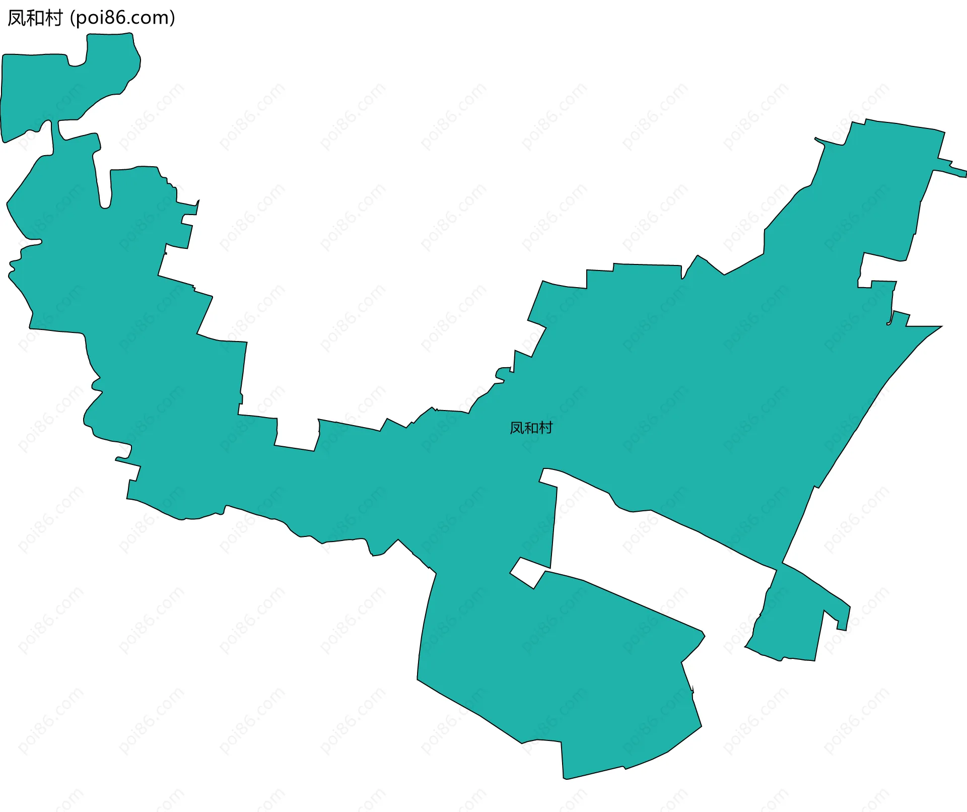 凤和村边界地图
