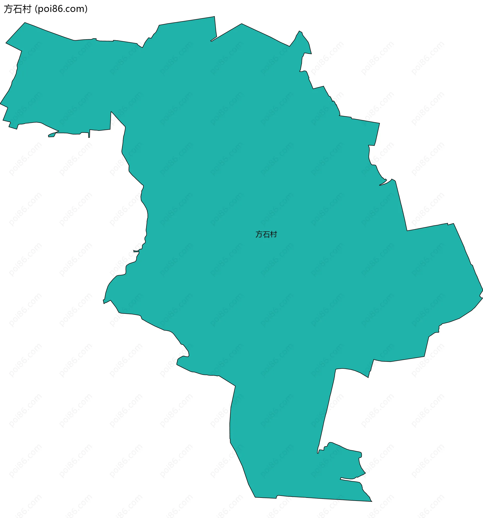 方石村边界地图