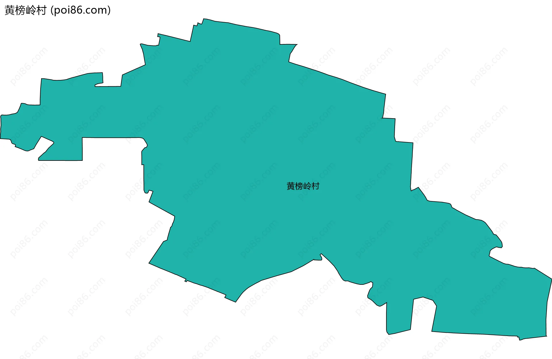 黄榜岭村边界地图