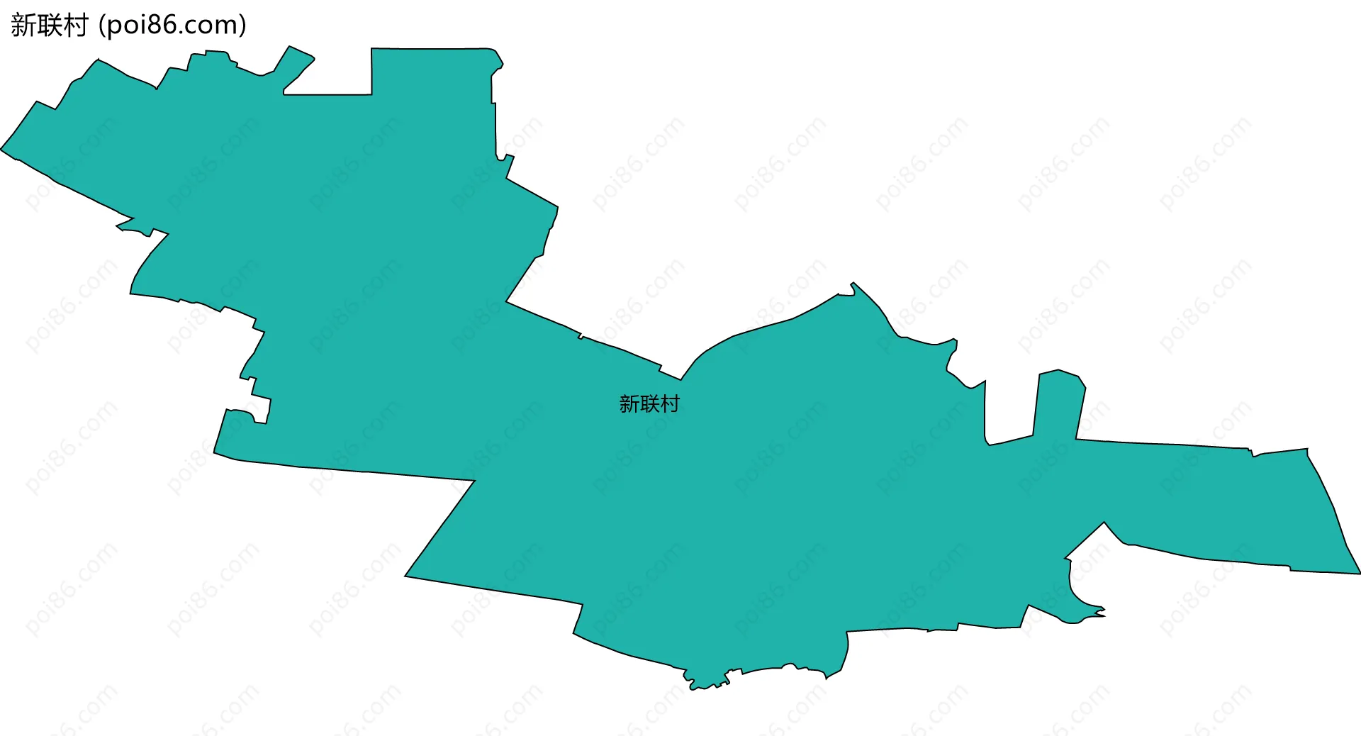 新联村边界地图