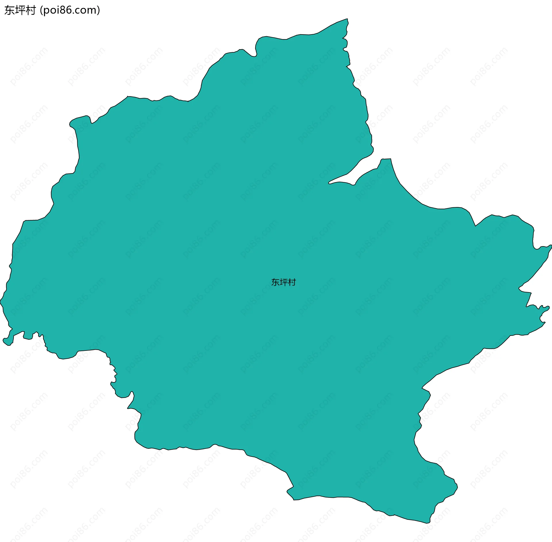 东坪村边界地图