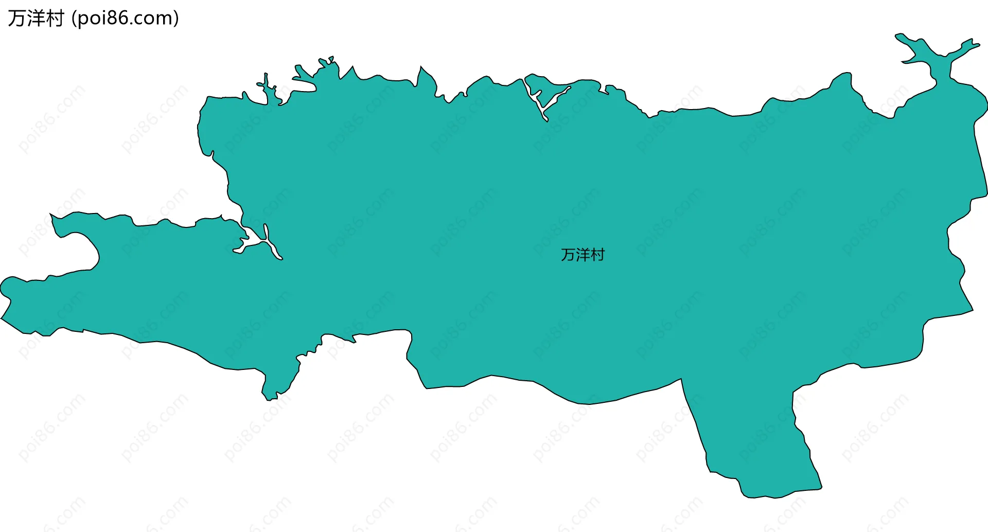 万洋村边界地图