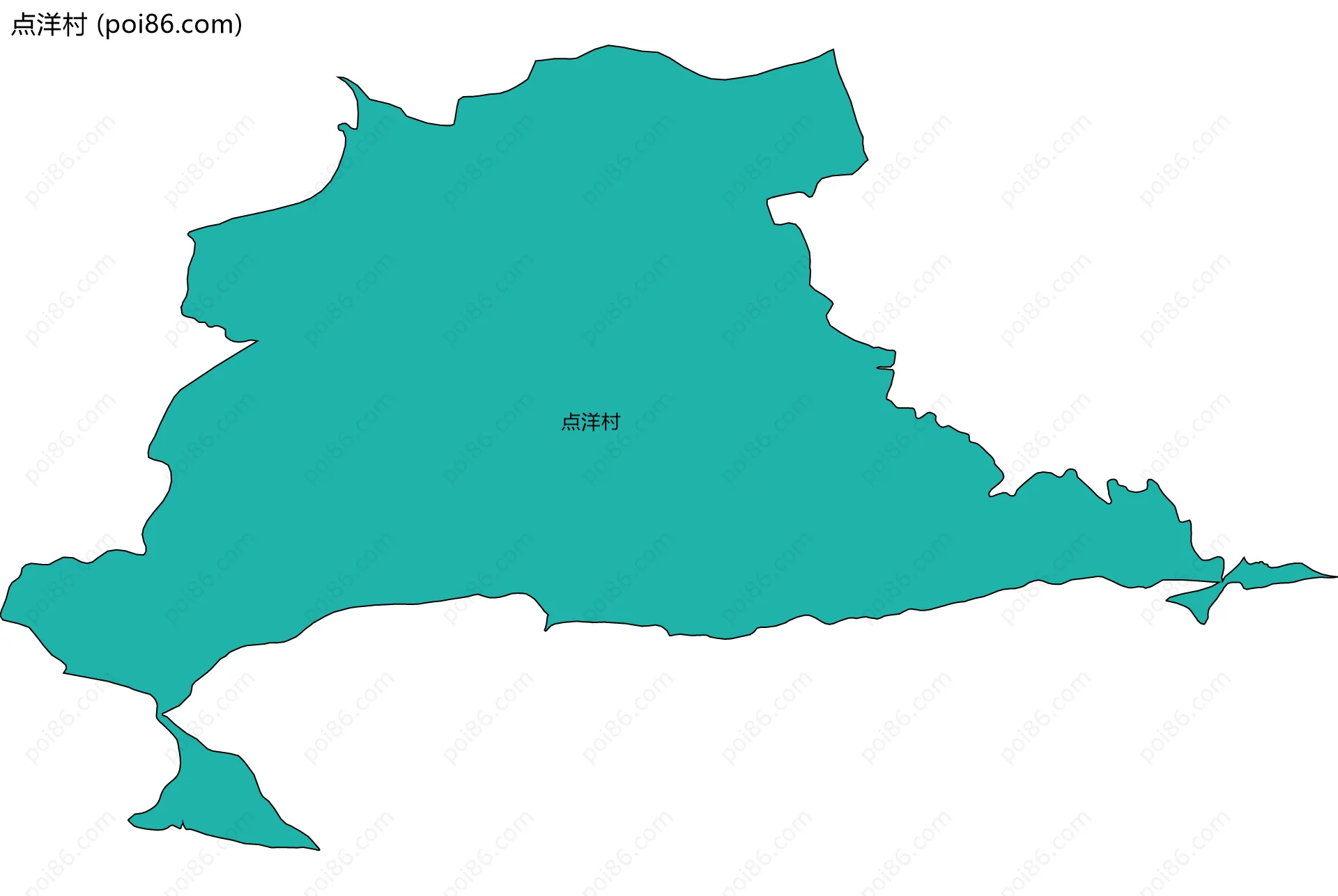 点洋村边界地图