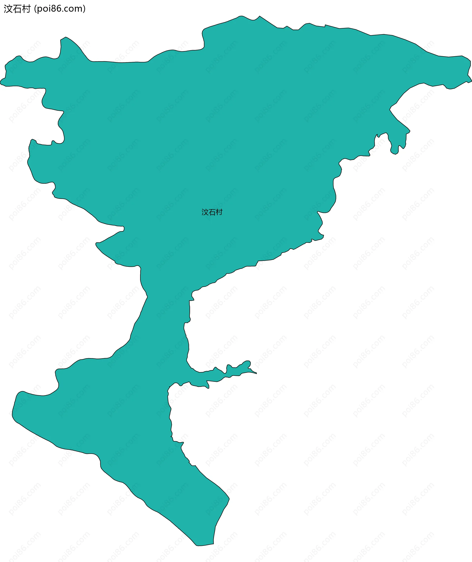 汶石村边界地图