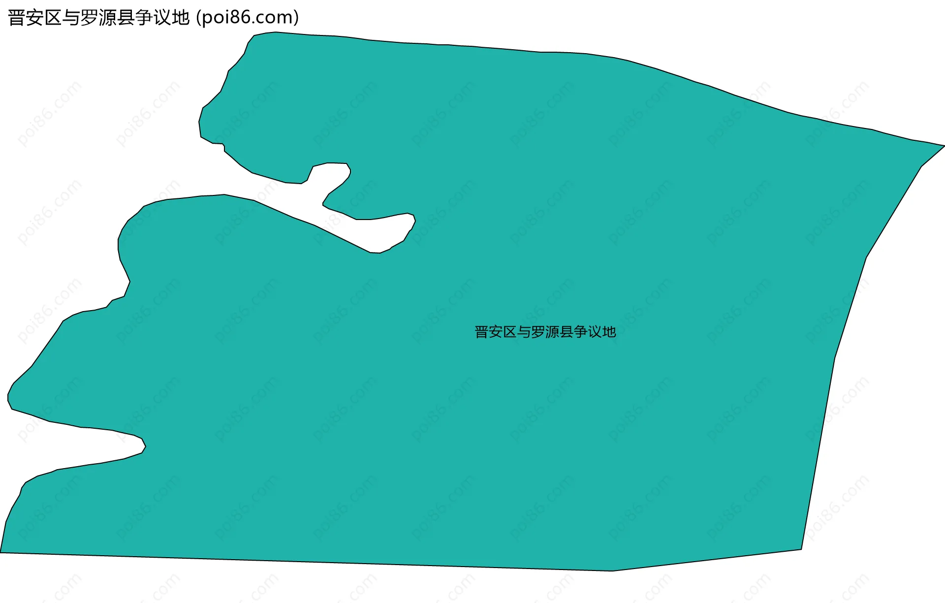 晋安区与罗源县争议地边界地图