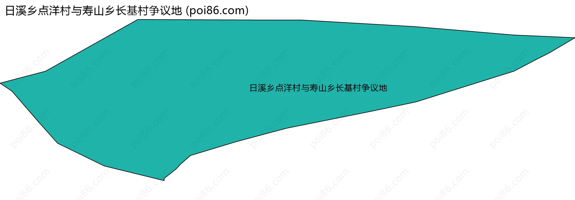 日溪乡点洋村与寿山乡长基村争议地边界地图