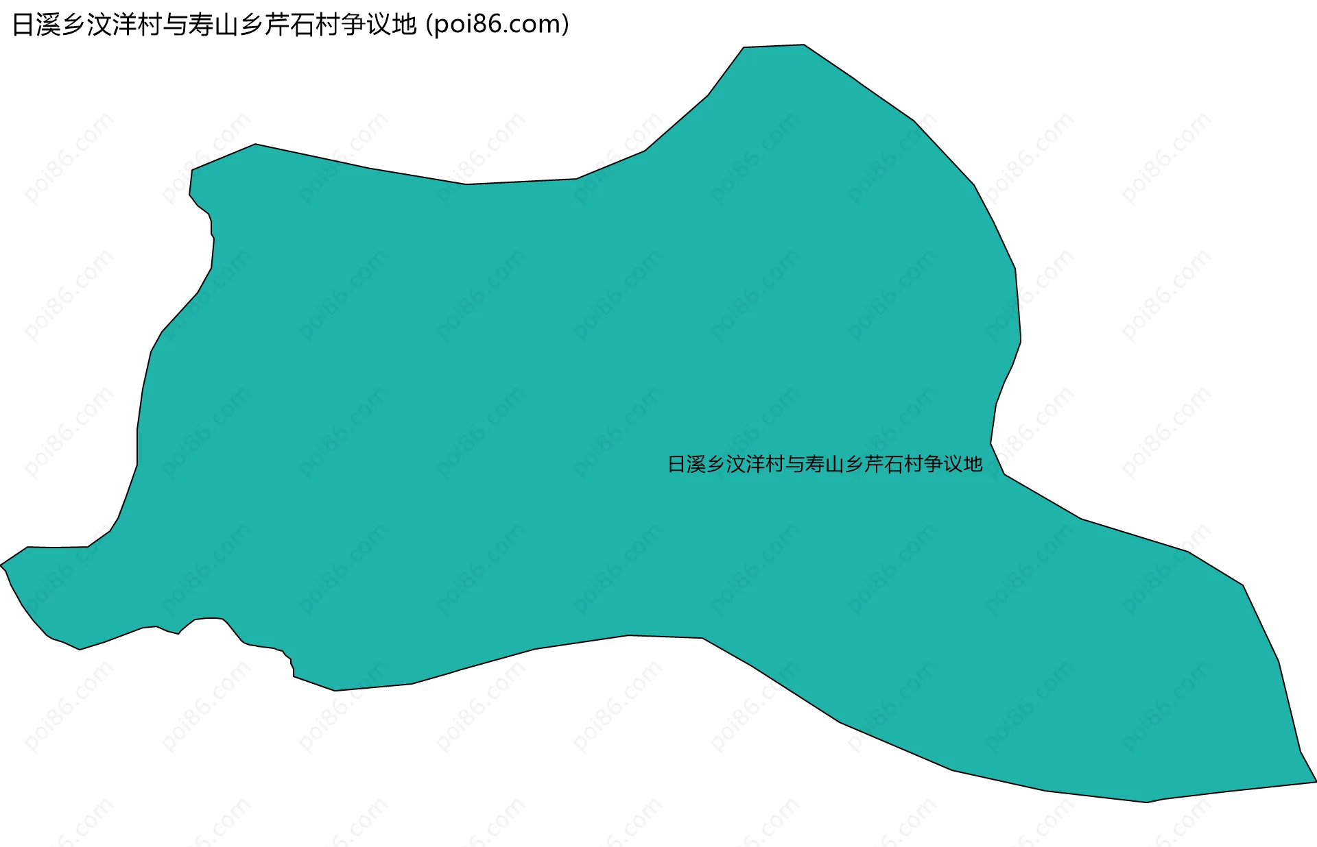 日溪乡汶洋村与寿山乡芹石村争议地边界地图