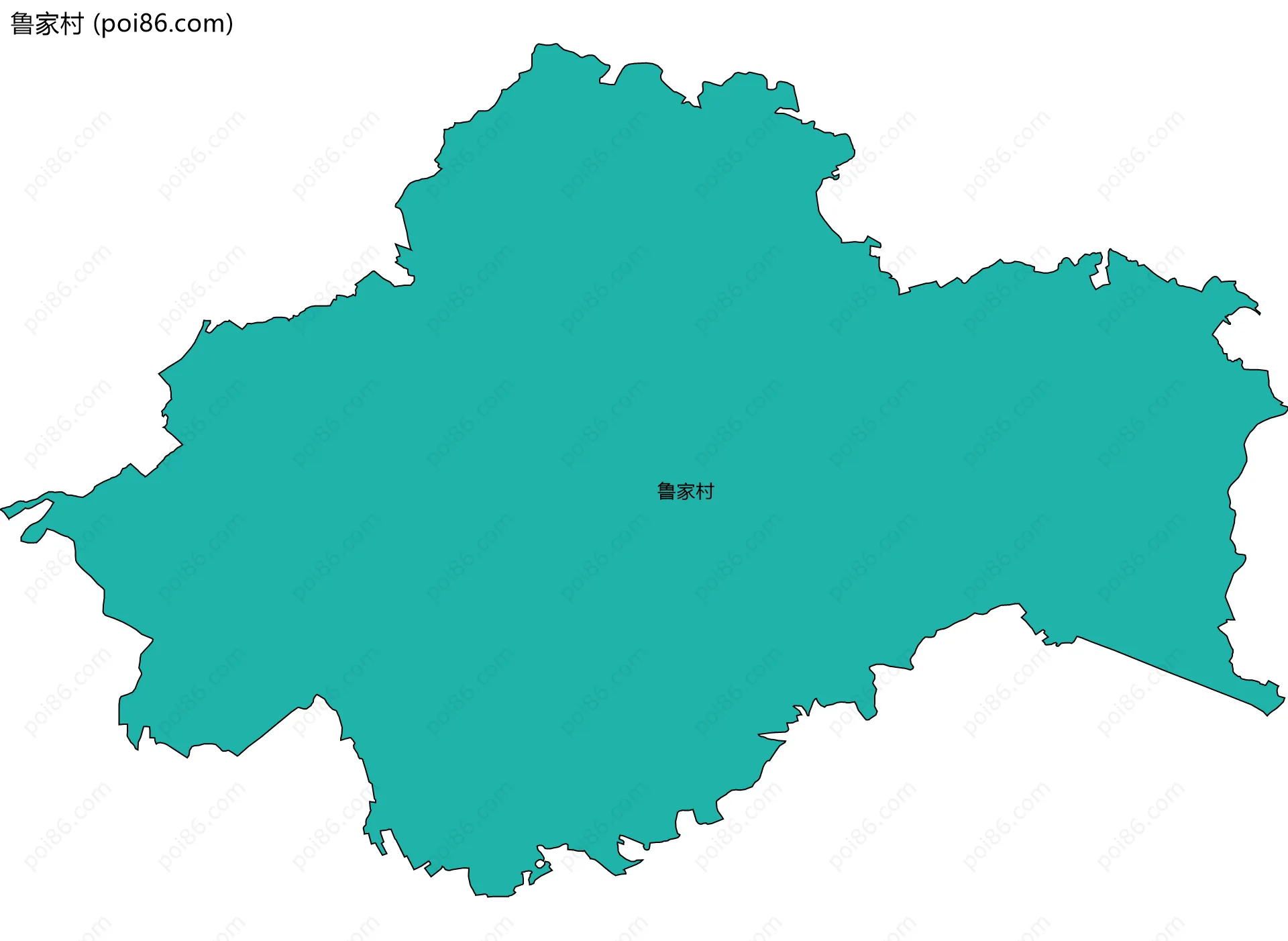 鲁家村边界地图