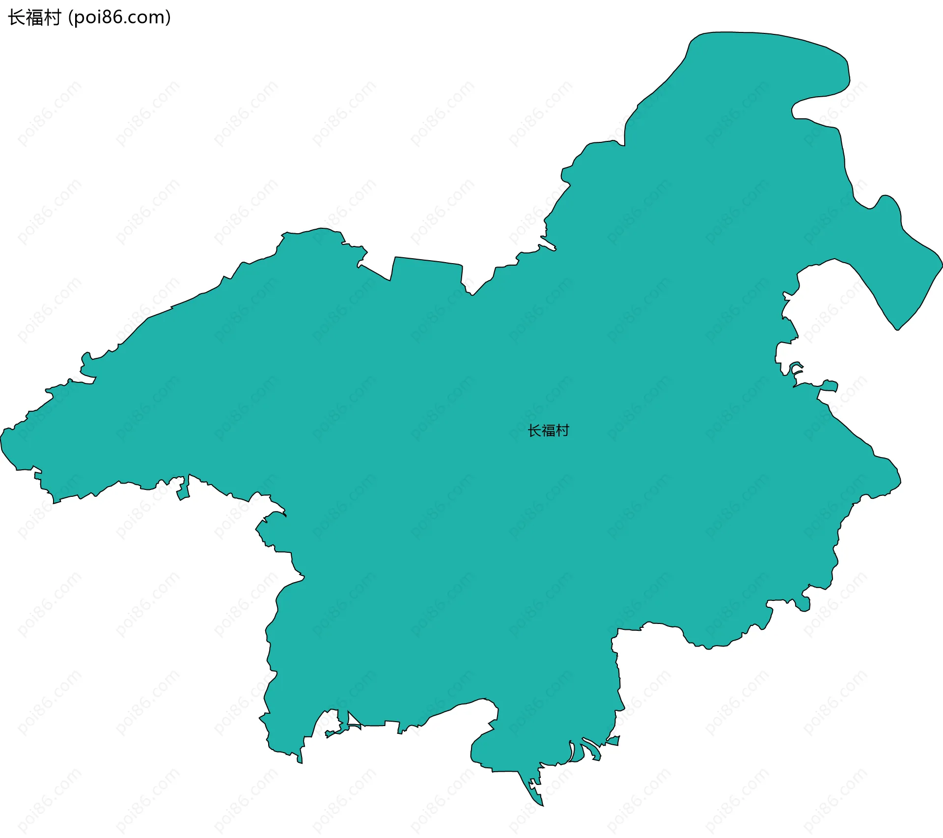 长福村边界地图