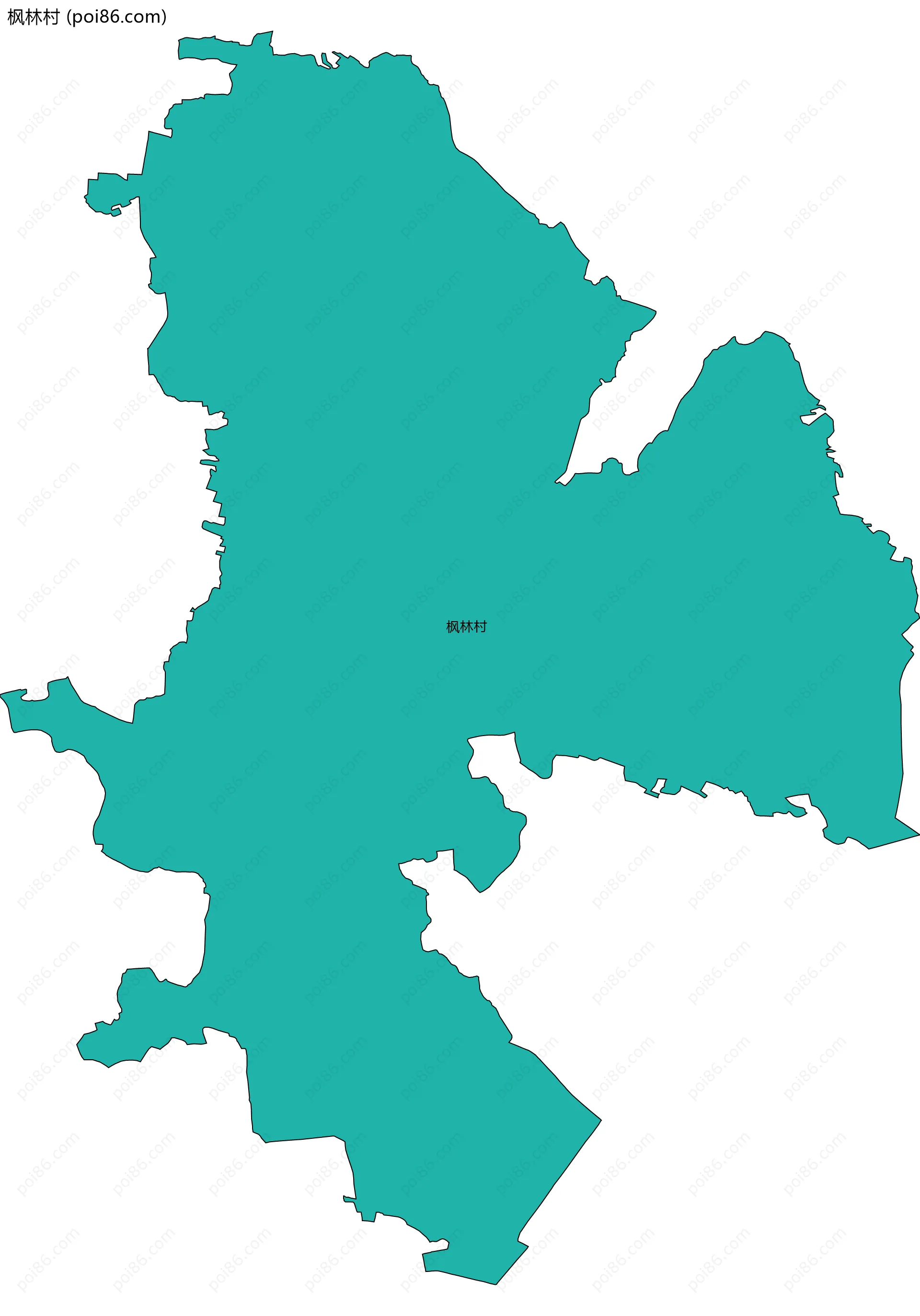 枫林村边界地图