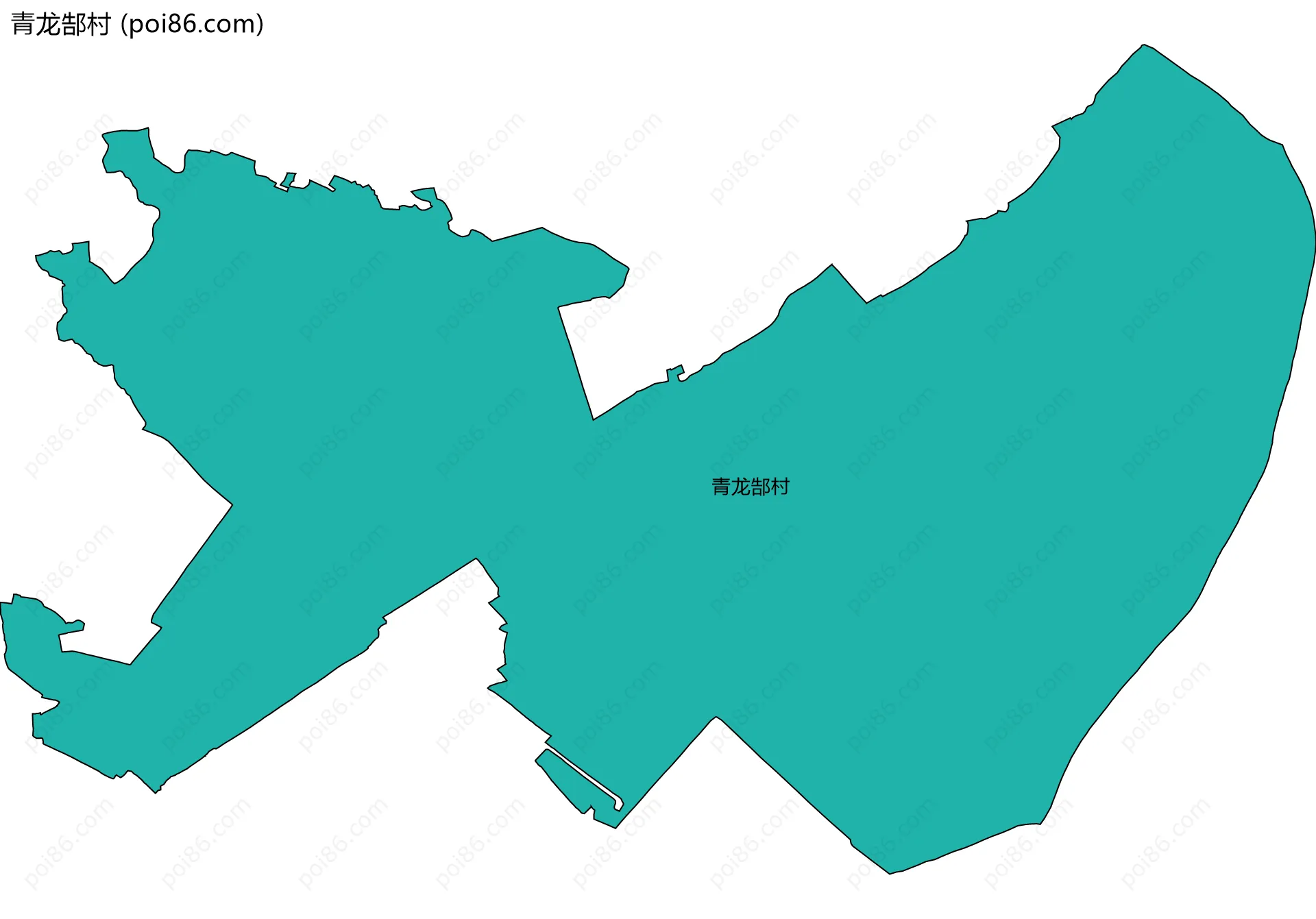 青龙郜村边界地图
